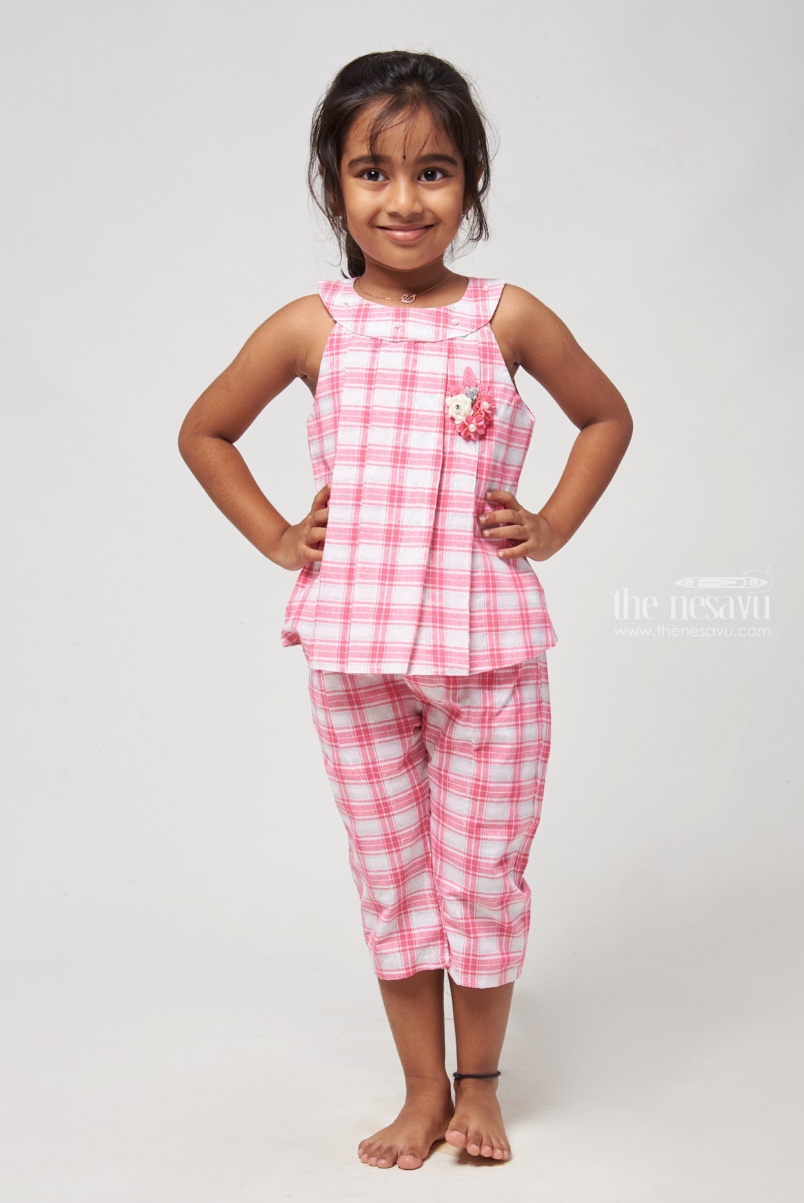 Checkered romper – Honeyandcub