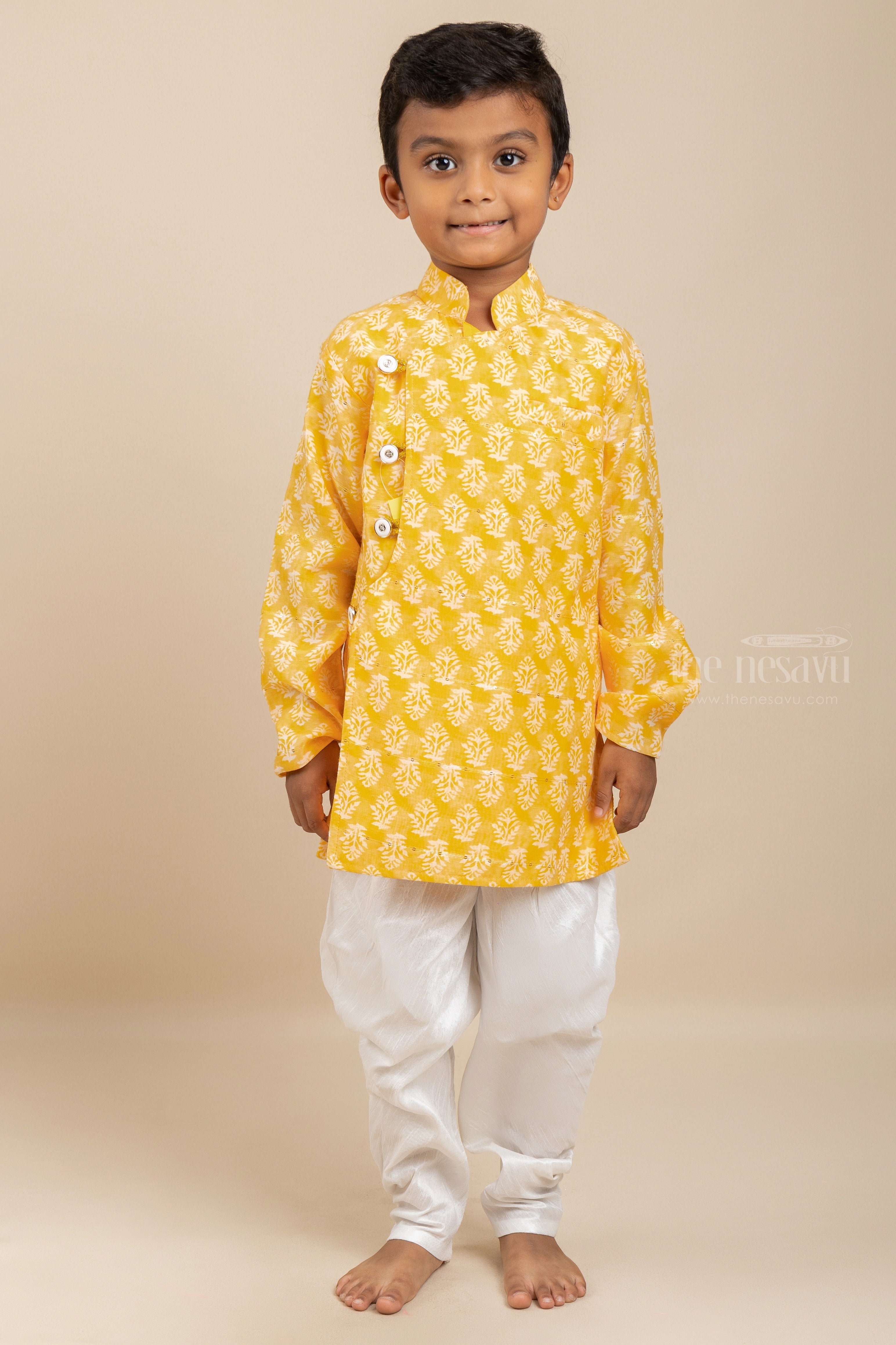 Yellow Kurta Wear For New Born Infant Readymade Kurta Ideas