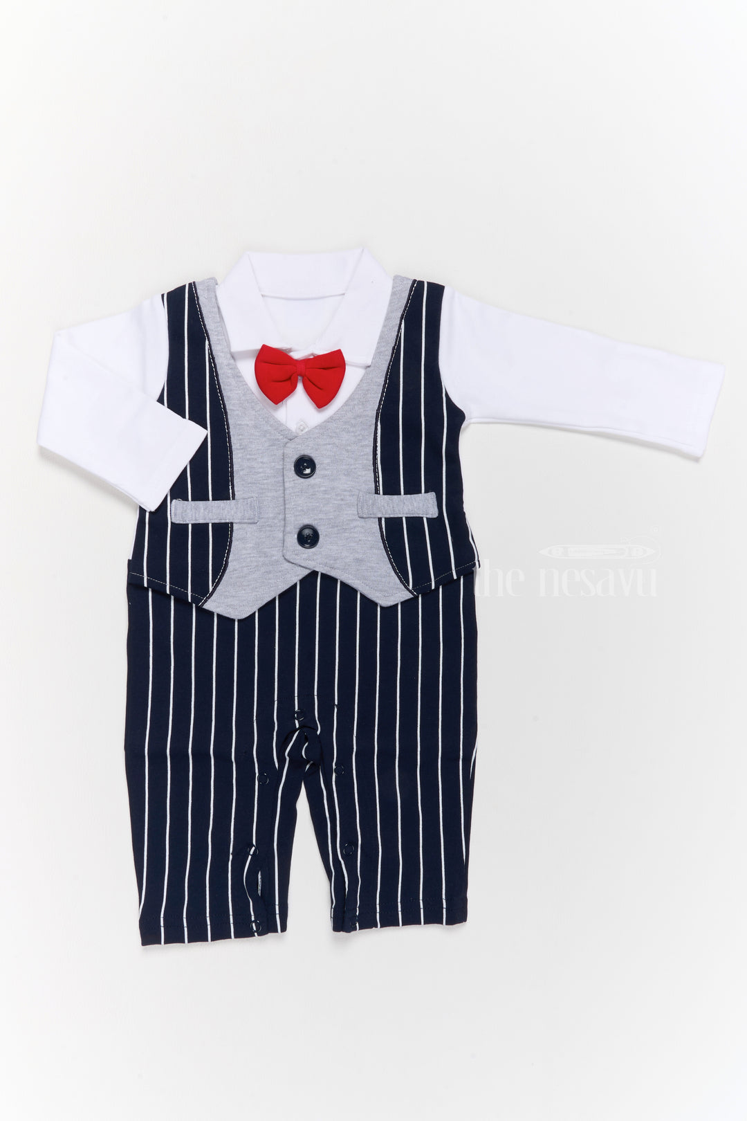 Boys Dungaree Styling Set with White Shirt and Black Striped Overalls for Trendy Wear