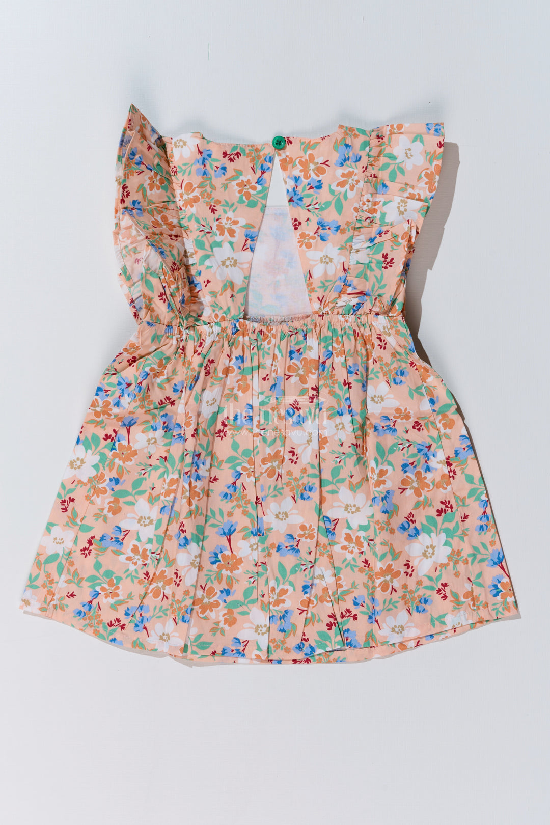 Charming Traditional Plazo Dress for Baby Girls with Floral Prints and Ruffled Sleeves