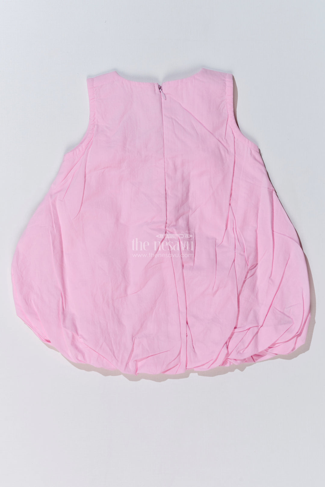 Baby Girls Trendy Summer Frocks with Bunny Appliques and Bubble Hem for a Playful Look