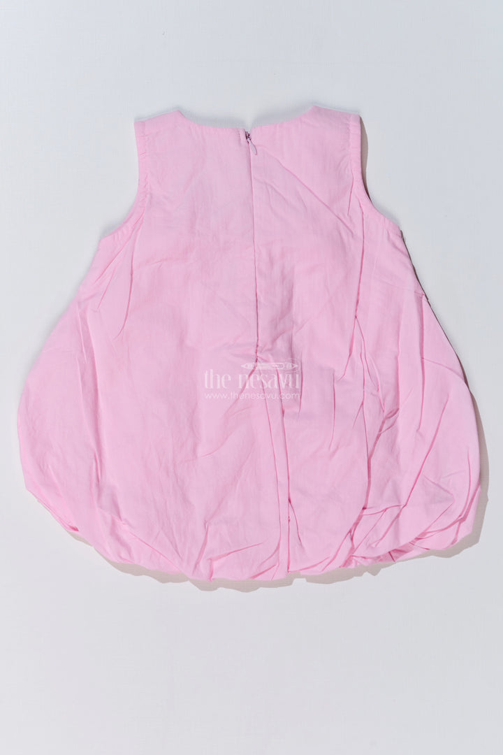 Baby Girls Trendy Summer Frocks with Bunny Appliques and Bubble Hem for a Playful Look