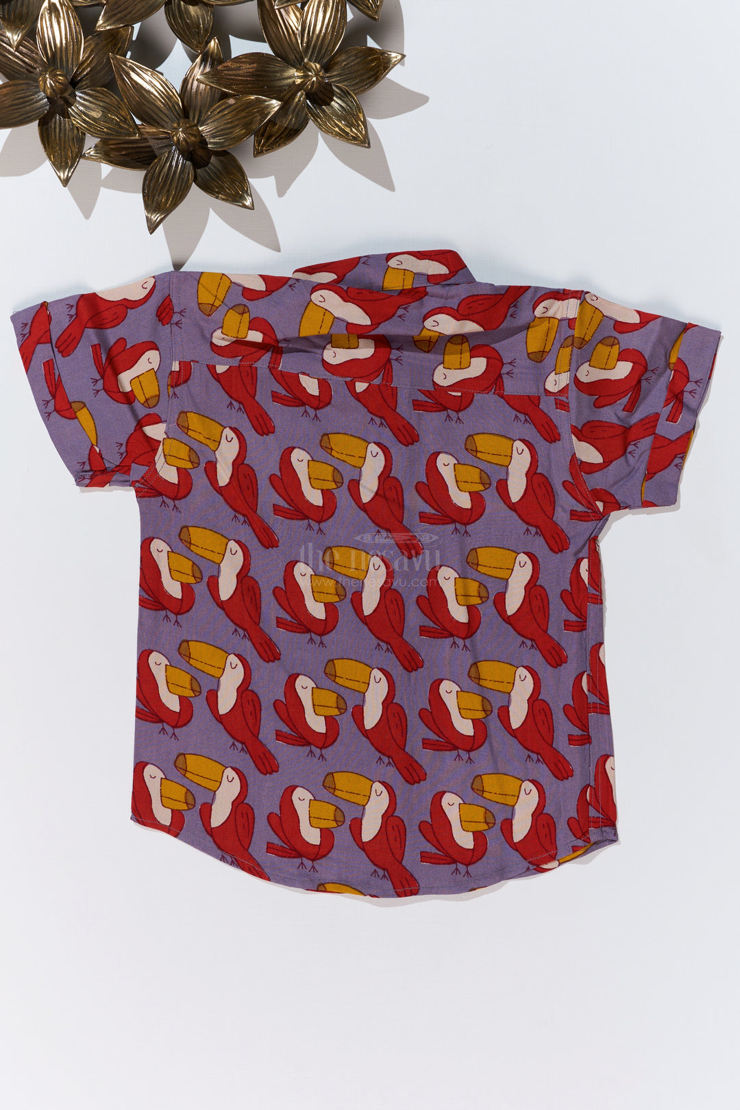 Boys Smart Casual Shirts Men’s Style with Toucan Print in Soft Rayon for a Trendy Look