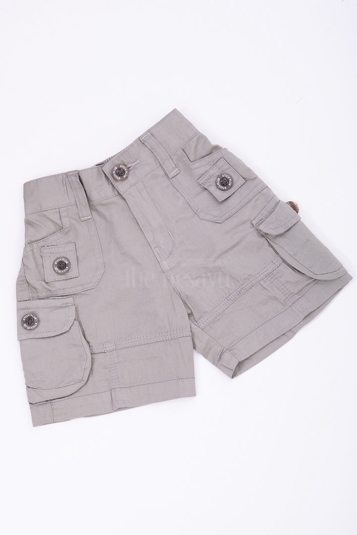 Green Cargo Cotton Boys Bermuda Shorts