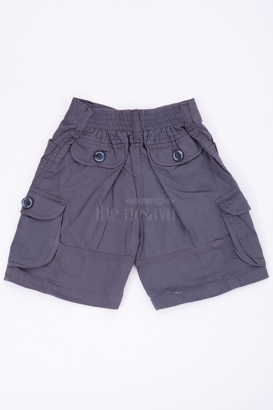 Blue Cargo Cotton Boys Bermuda Shorts