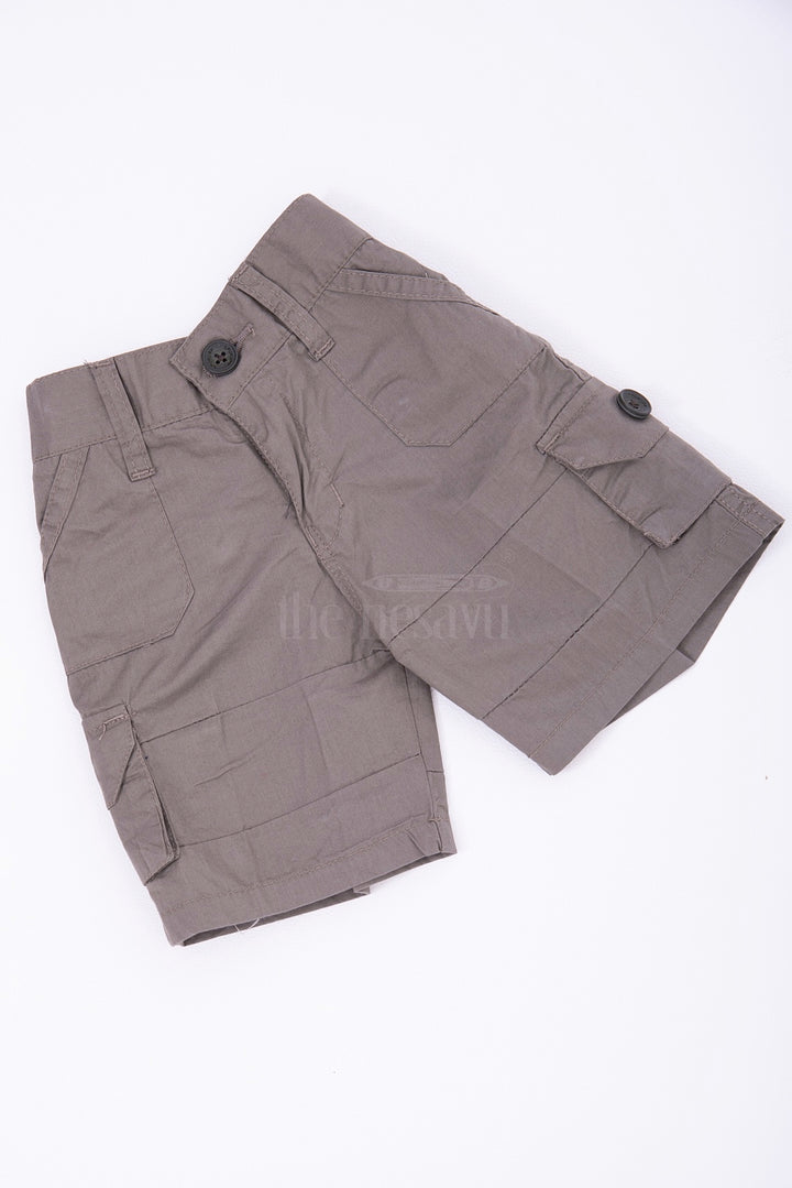 The Nesavu Green Cargo Cotton Boys Daily Wear Shorts