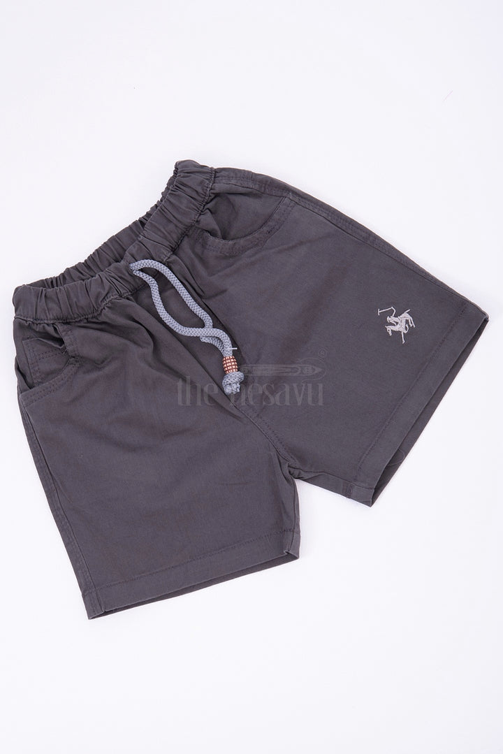 Classic Charcoal Grey Kids Shorts