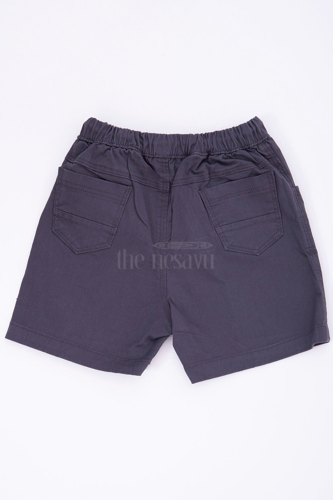 Modern Grey Kids Shorts with Drawstring