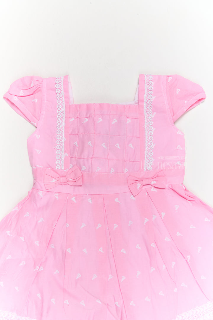 Best Cotton Dresses for Girls with Lace Trim and Bow Accents