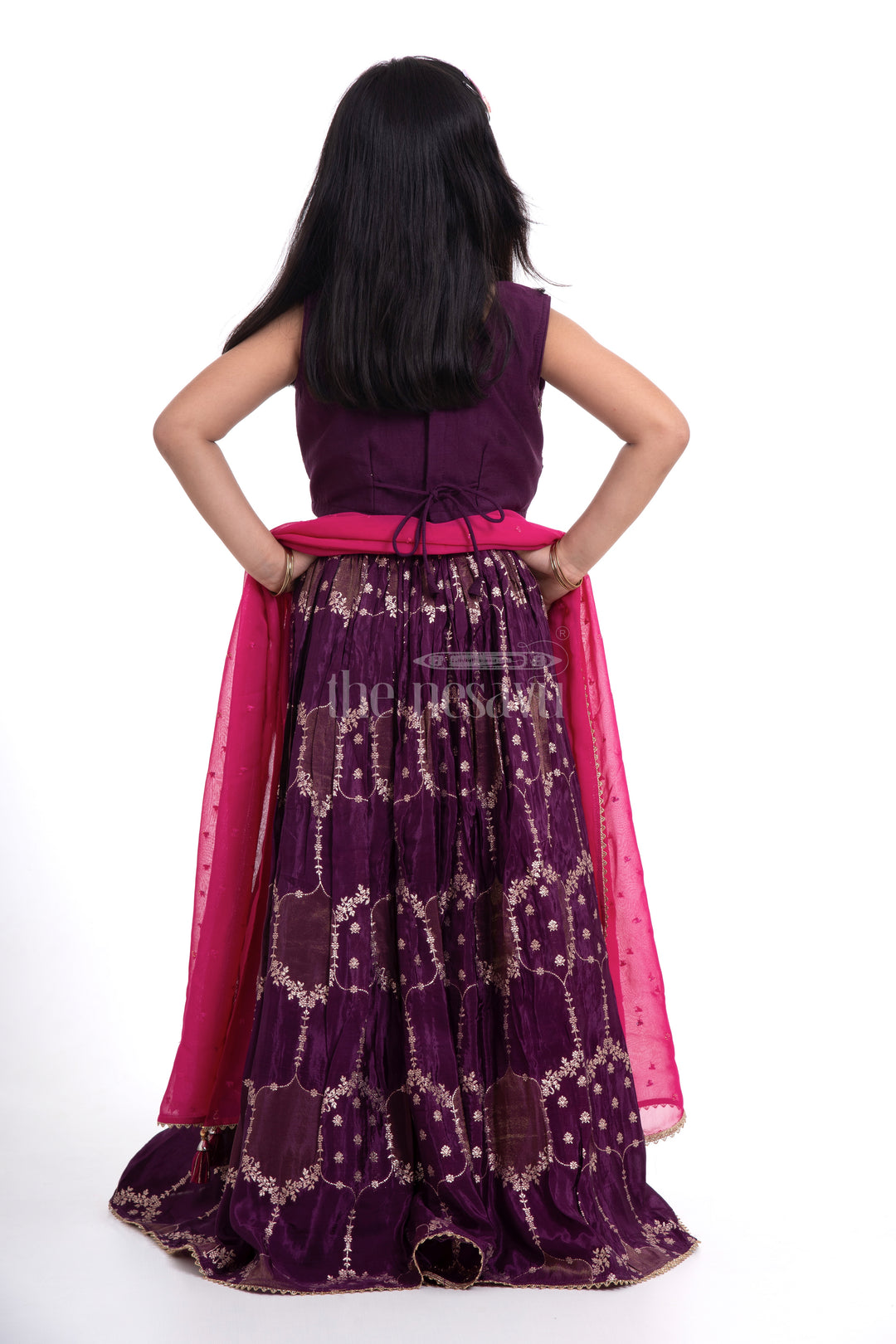 Designer Lehenga Choli Set for Girls with Mirror Work