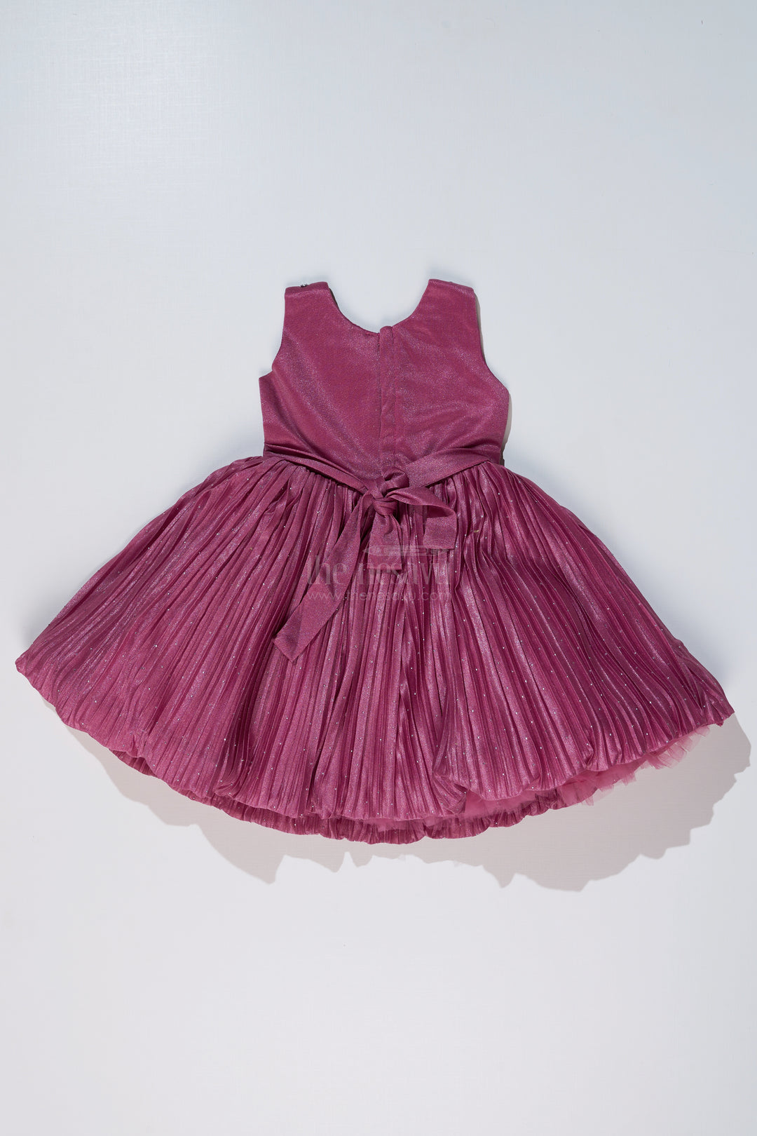 Girls Full Frock for Reception with Rich Embellishments and Flowy Pleated Skirt for a Princess Look