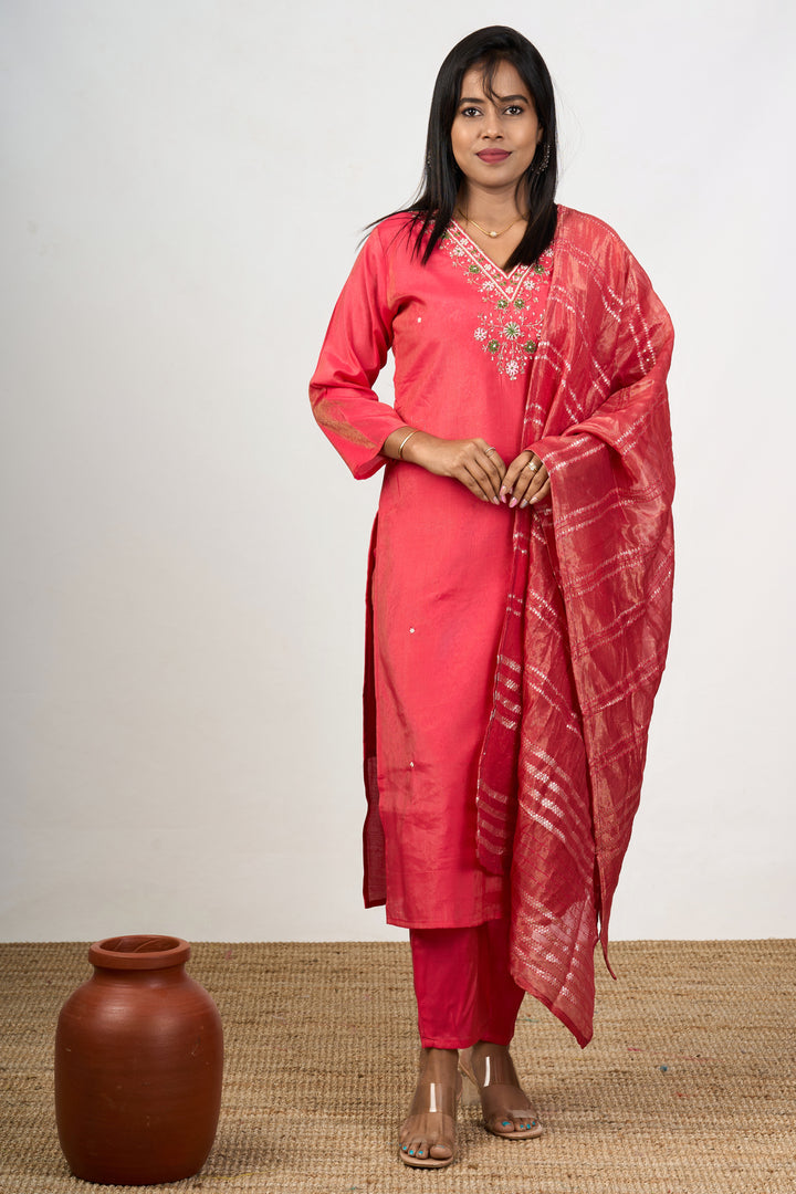 Luxurious Blend Silk Kurta for Wedding Function with Ornate Detailing for Women