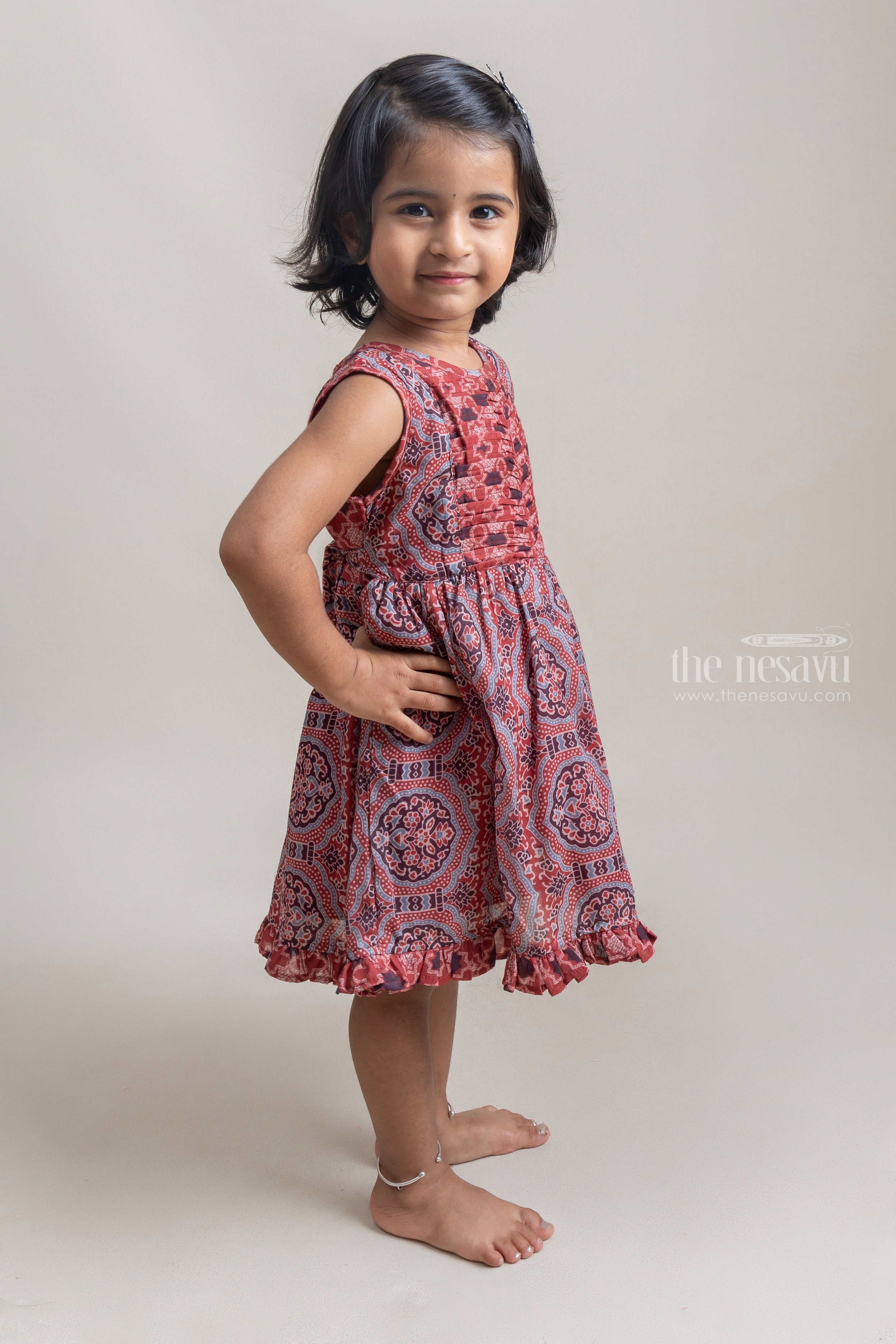 Buy Orange Dresses & Frocks for Girls by CREATIVE KID'S Online | Ajio.com