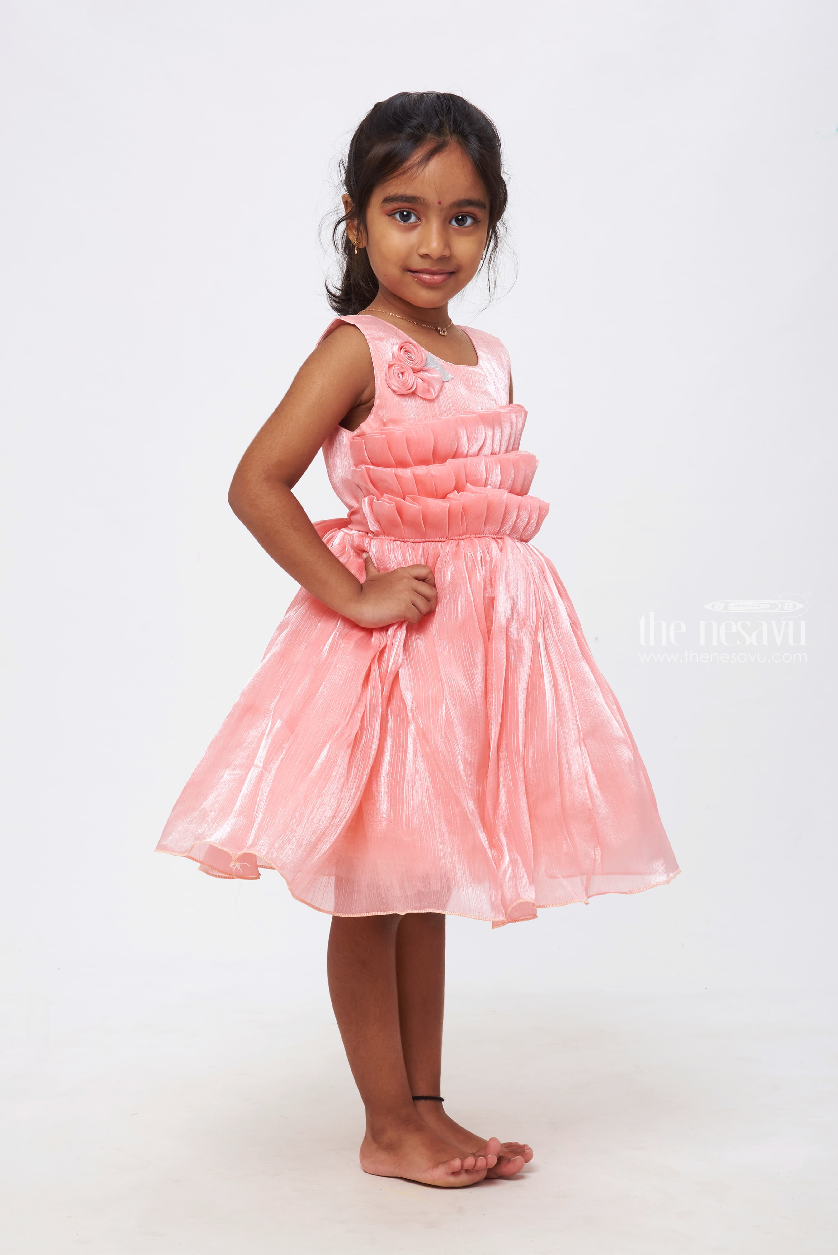 Girl in clearance party dress