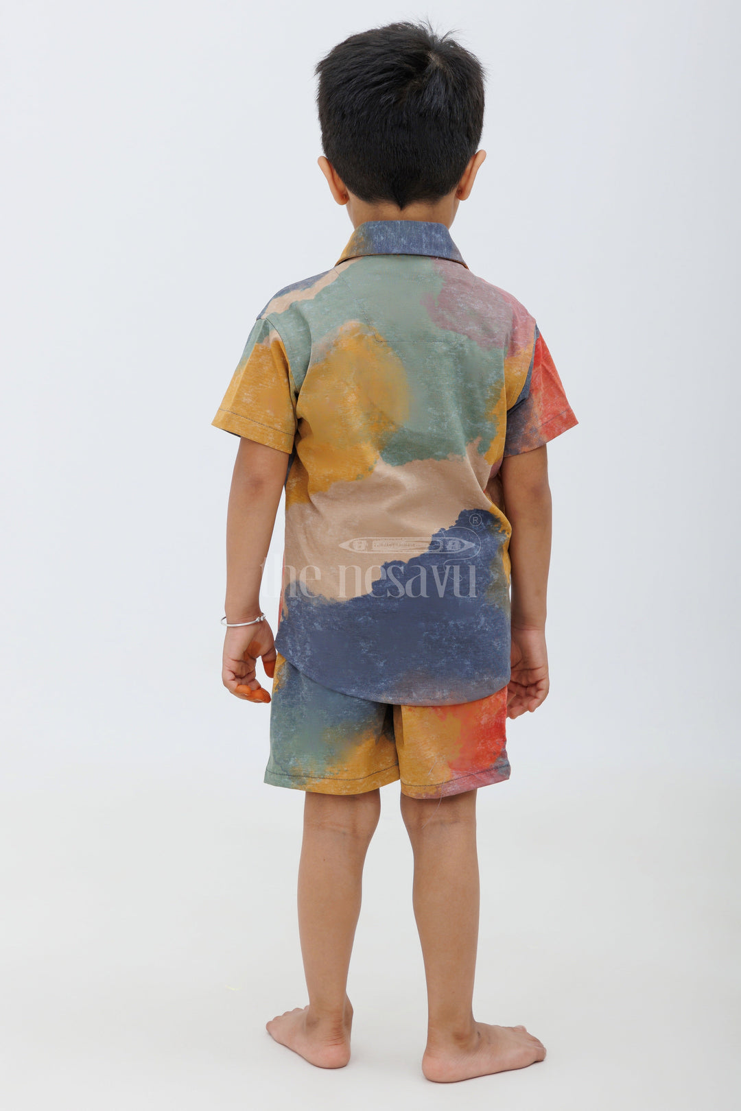 The Nesavu Boys Casual Set Boys' Multicolor Tie-Dye Casual Set Nesavu Boys' Multicolor Tie-Dye Casual Set - Two-Piece Outfit