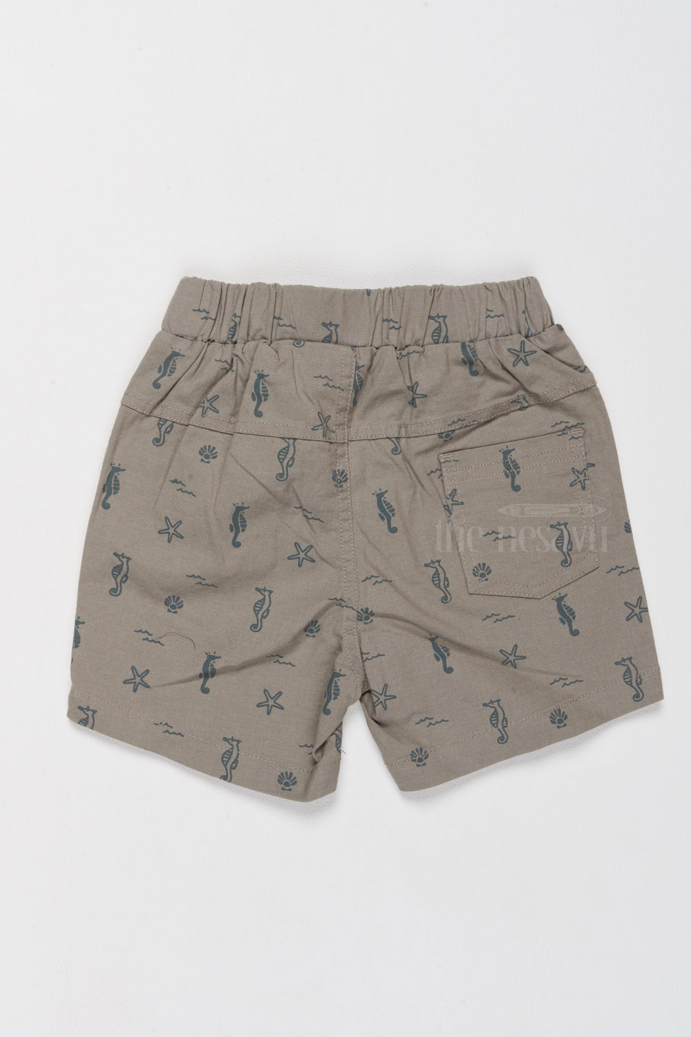 The Nesavu Boys Shorts Boys Printed Cotton Shorts with Fun Sea-Themed Designs Nesavu Boys Cotton Shorts Sea-Themed Prints Summer Casual Wear