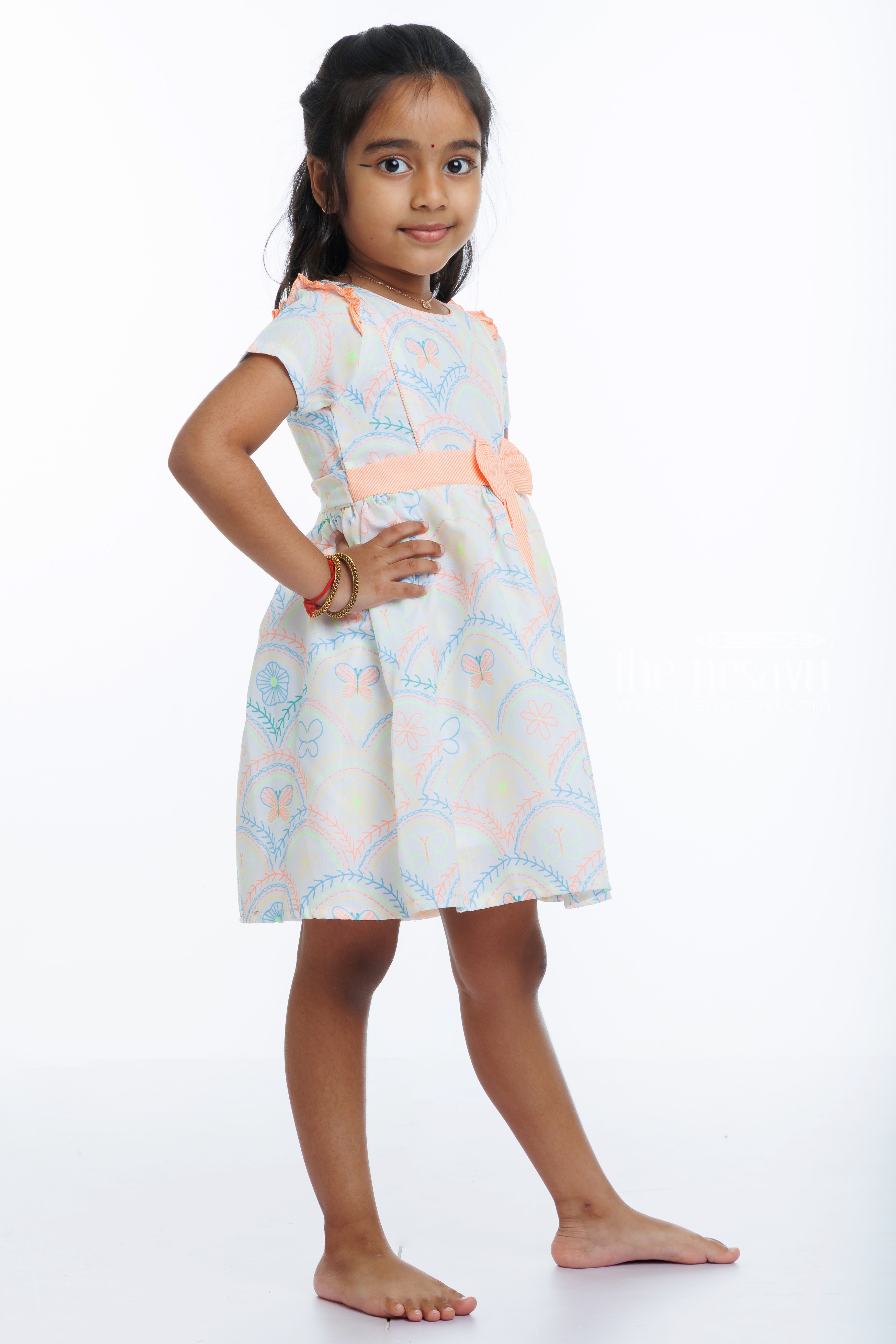 Buy Girls A line Cotton Frocks Online Festive Casual Cotton Dresses for Girls The Nesavu The Nesavu