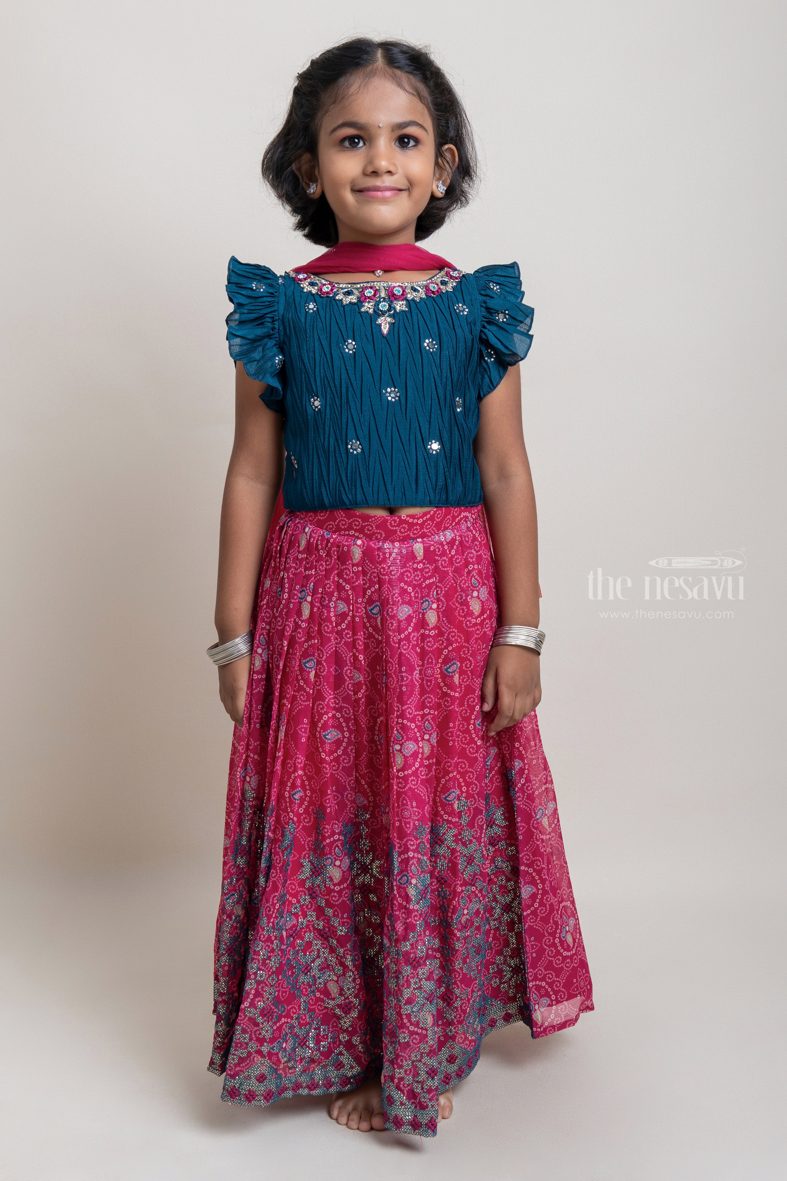 Buy Fashion Dream Girls Black Embroidered Floral Printed Tabby Silk Lehenga  Choli Set | Girls Lehenga Choli | Girls Ethnic Wear | Lehenga Choli |  Readymade Lehenga Choli | Ghagra Choli | Lehenga Choli For Girls Online at  Best Prices in India - JioMart.