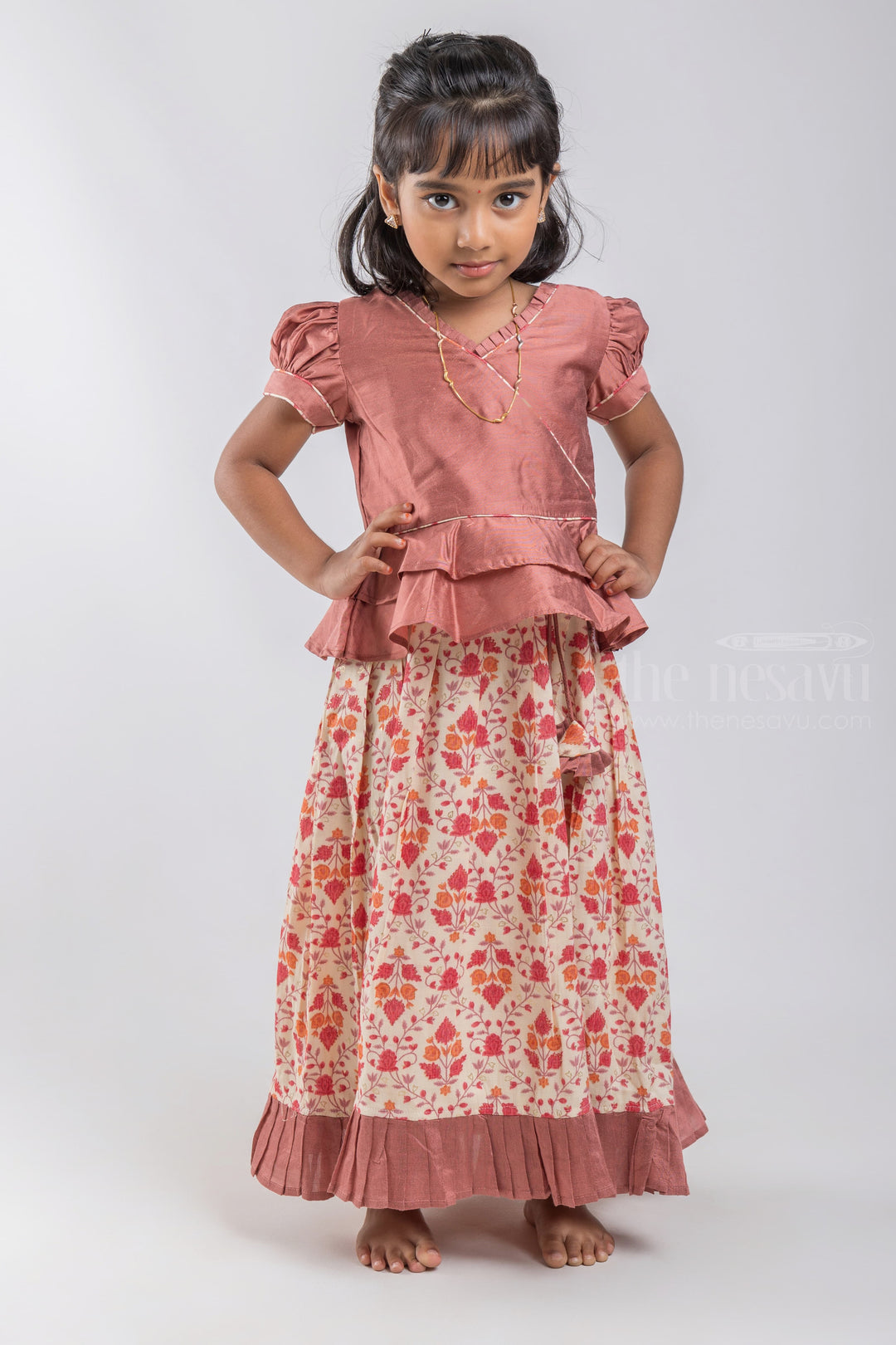 The Nesavu Pattu Pavadai Custom Made Pattu Pavadai Chattai Designed to Impress psr silks Nesavu