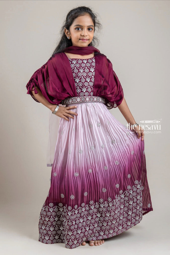 Seema Gujral | Burgundy Sequin Lehenga Set – LIVEtheCOLLECTIVE