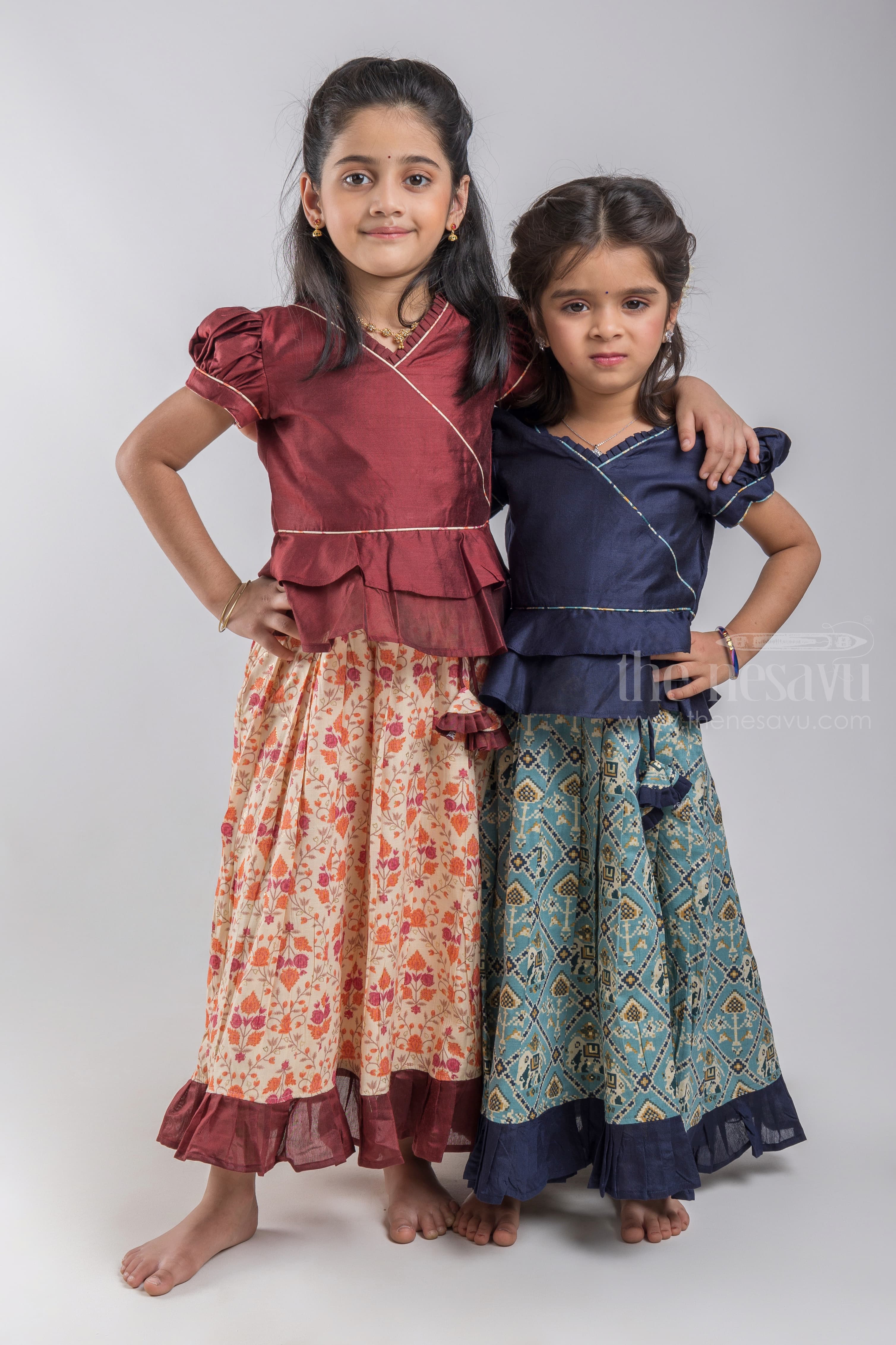 Baby girl pattu pavadai designs sale