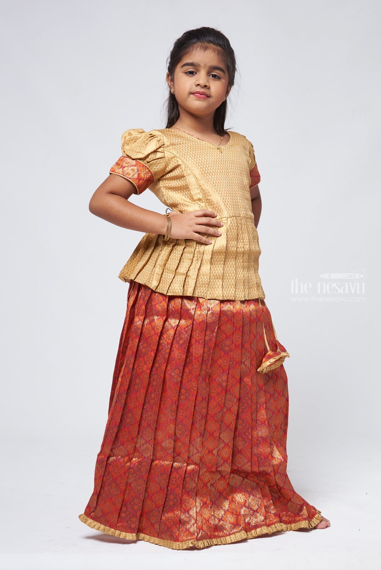 Pattu pavadai sattai neck model hotsell