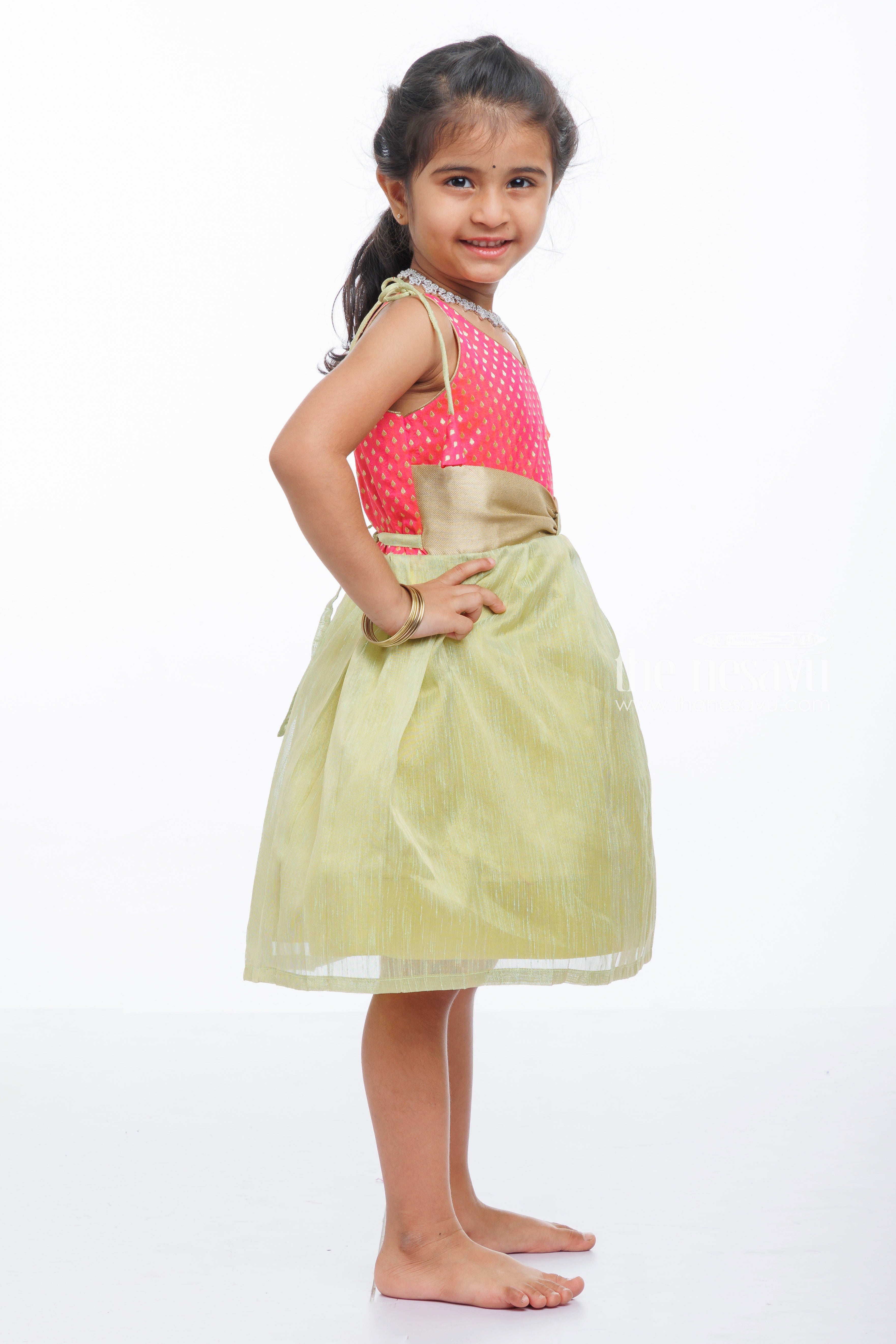 Kids silk dresses best sale