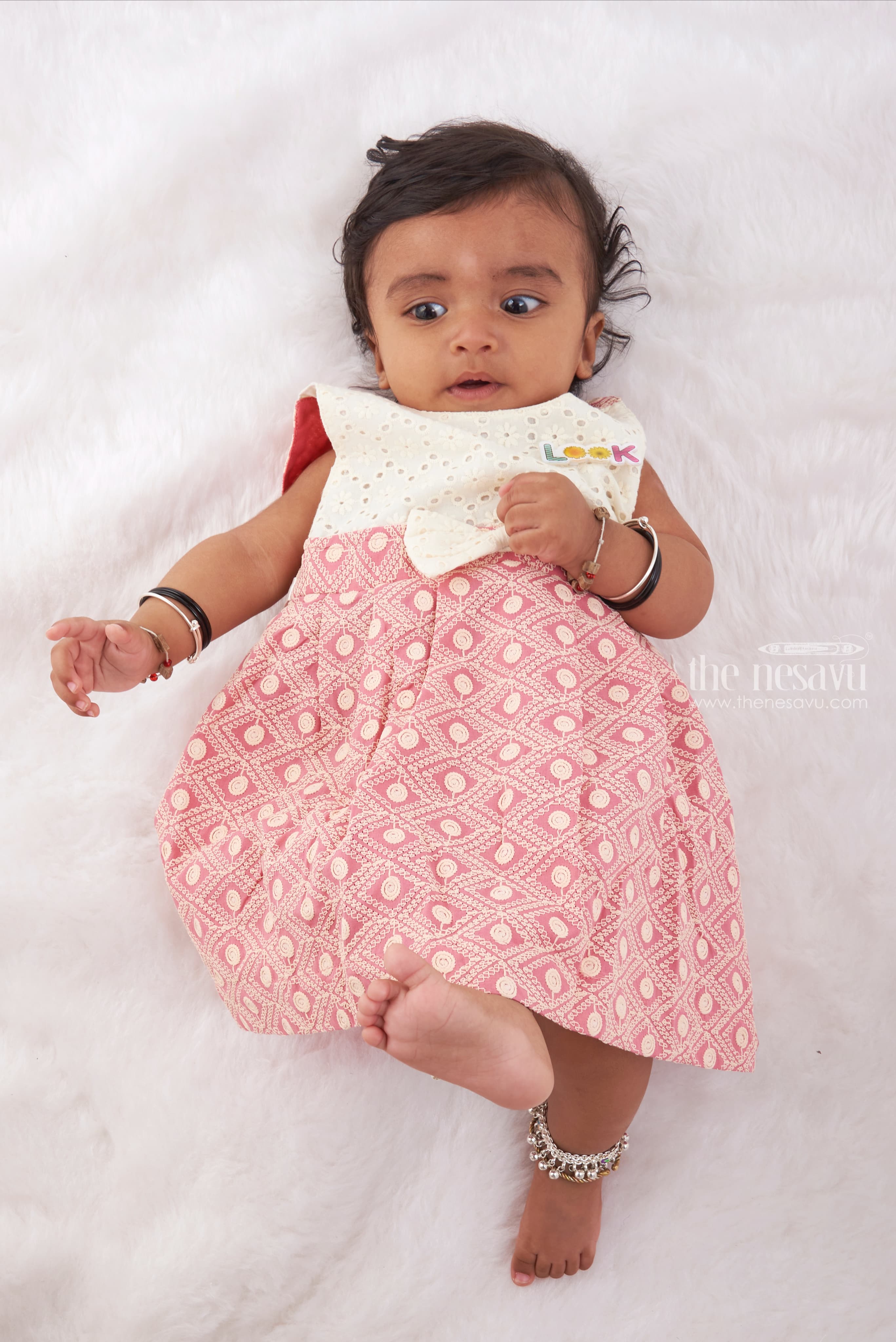 White And Multicolored Regular Wear White Sleeveless Embroidered BABY FROCK,  Size: 3-6 Months at Rs 85 in Mumbai