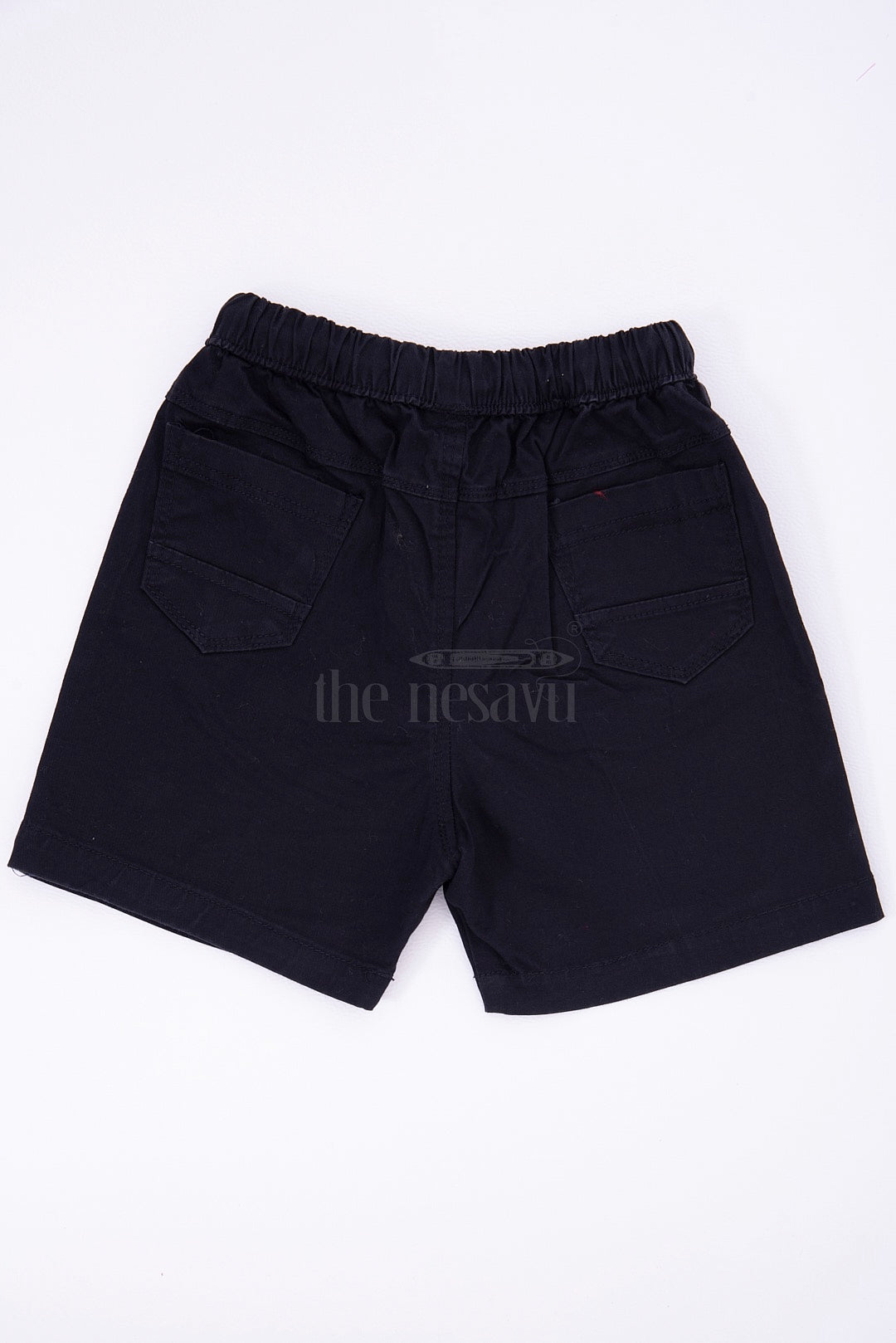 The Nesavu Boys Shorts Essential Black Kids Boys Shorts Nesavu Essential Black Kids Shorts - Comfortable and Practical