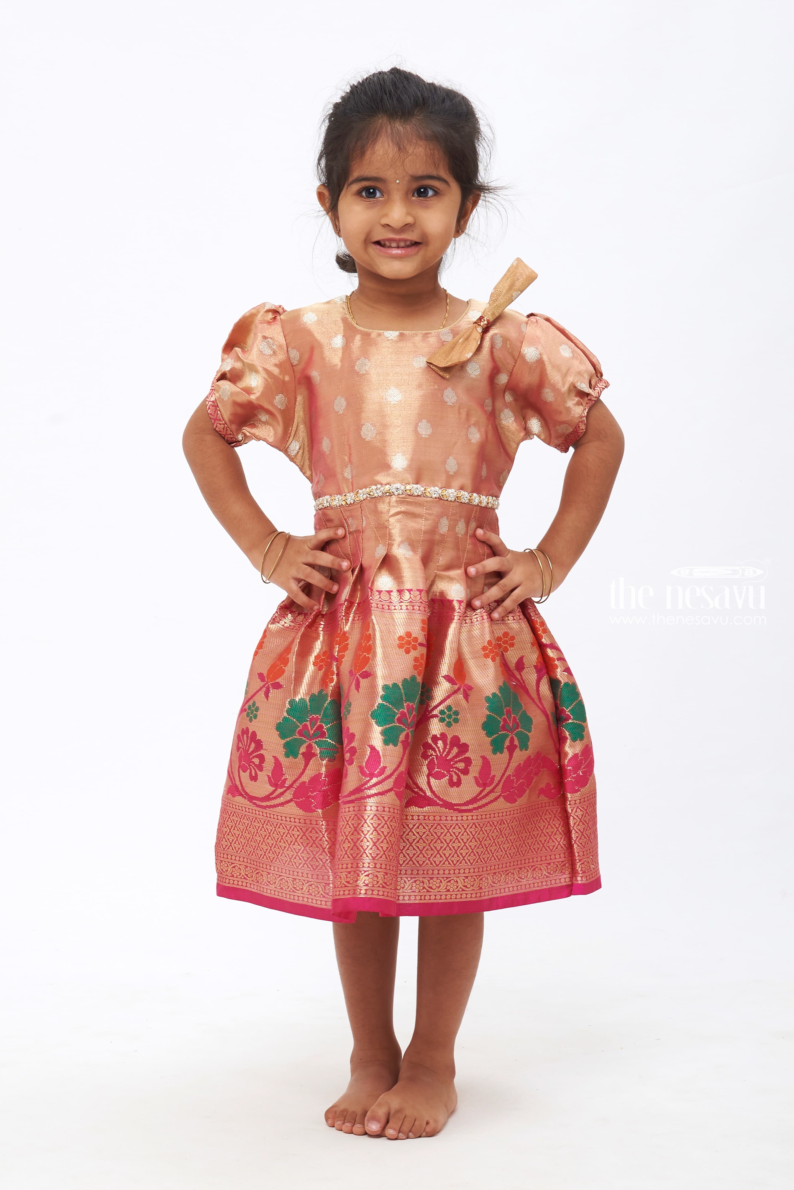 Pattu long clearance frocks for kids