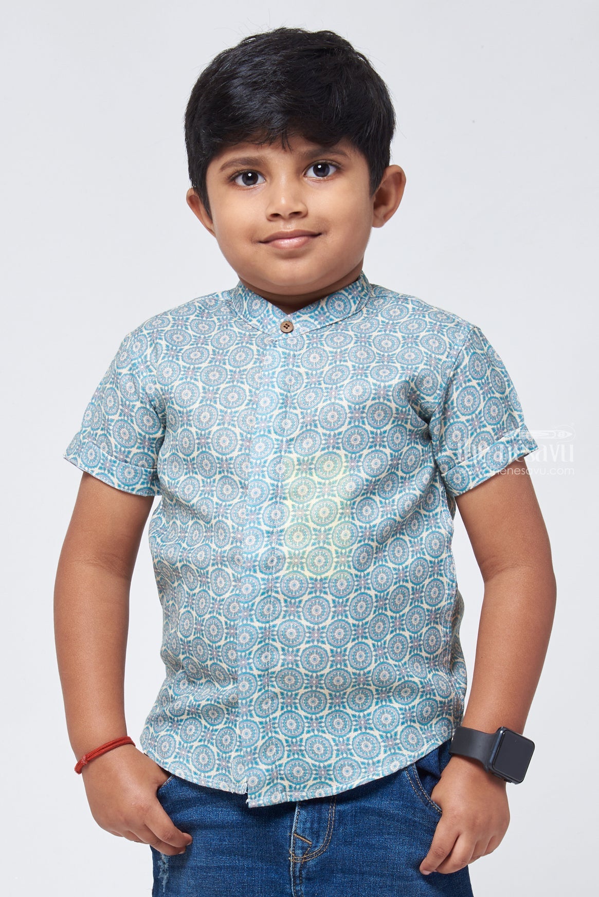 Ajrakh Hand Block Print Boys Shirt | Printed Shirt for Boys | The ...