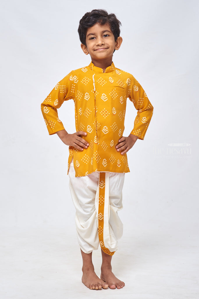 Off White & Golden Combination Male South Indian Fancy Dress Costume at Rs  599 in Greater Noida