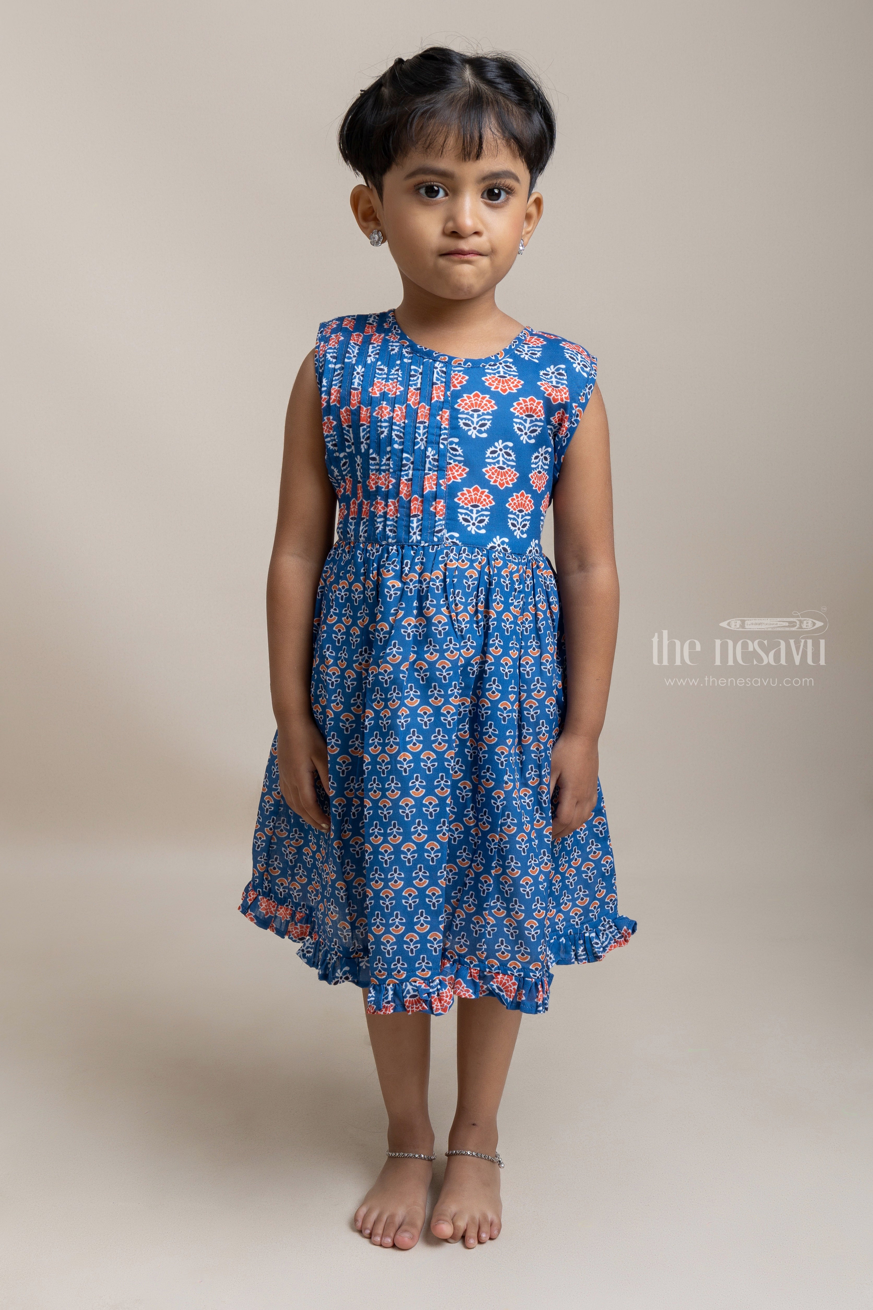 Nilambari Green Mini | Kids party wear dresses, Baby girl frock design,  Long frocks for kids