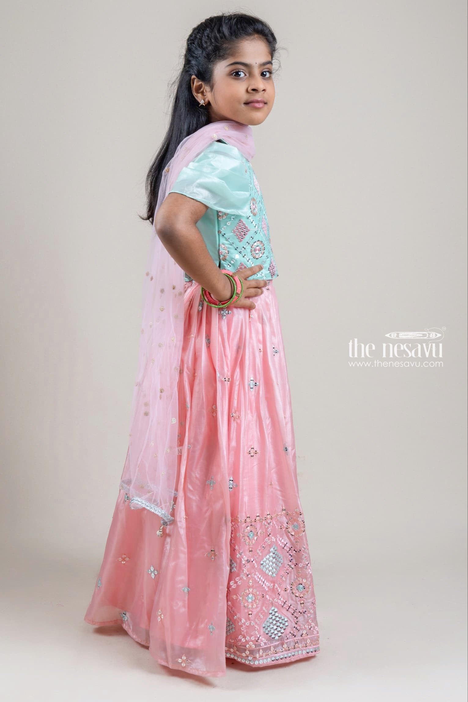 Mohini Beige Kids Lehenga Girls Clothing Get Extra 10% Discount on All –  Dailybuyys