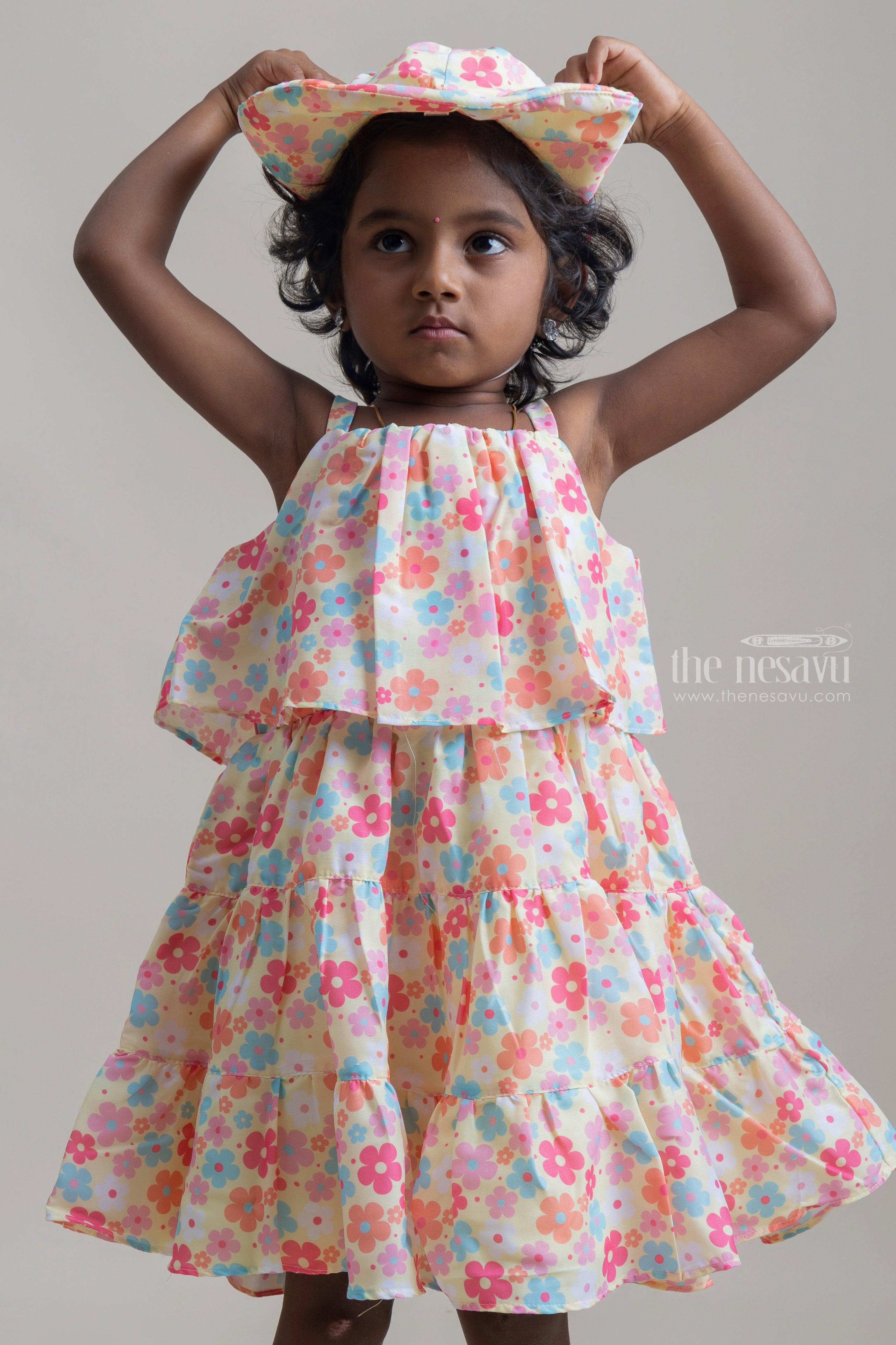 Babypink Shade Ruffled Long Gown – Stanwells Kids