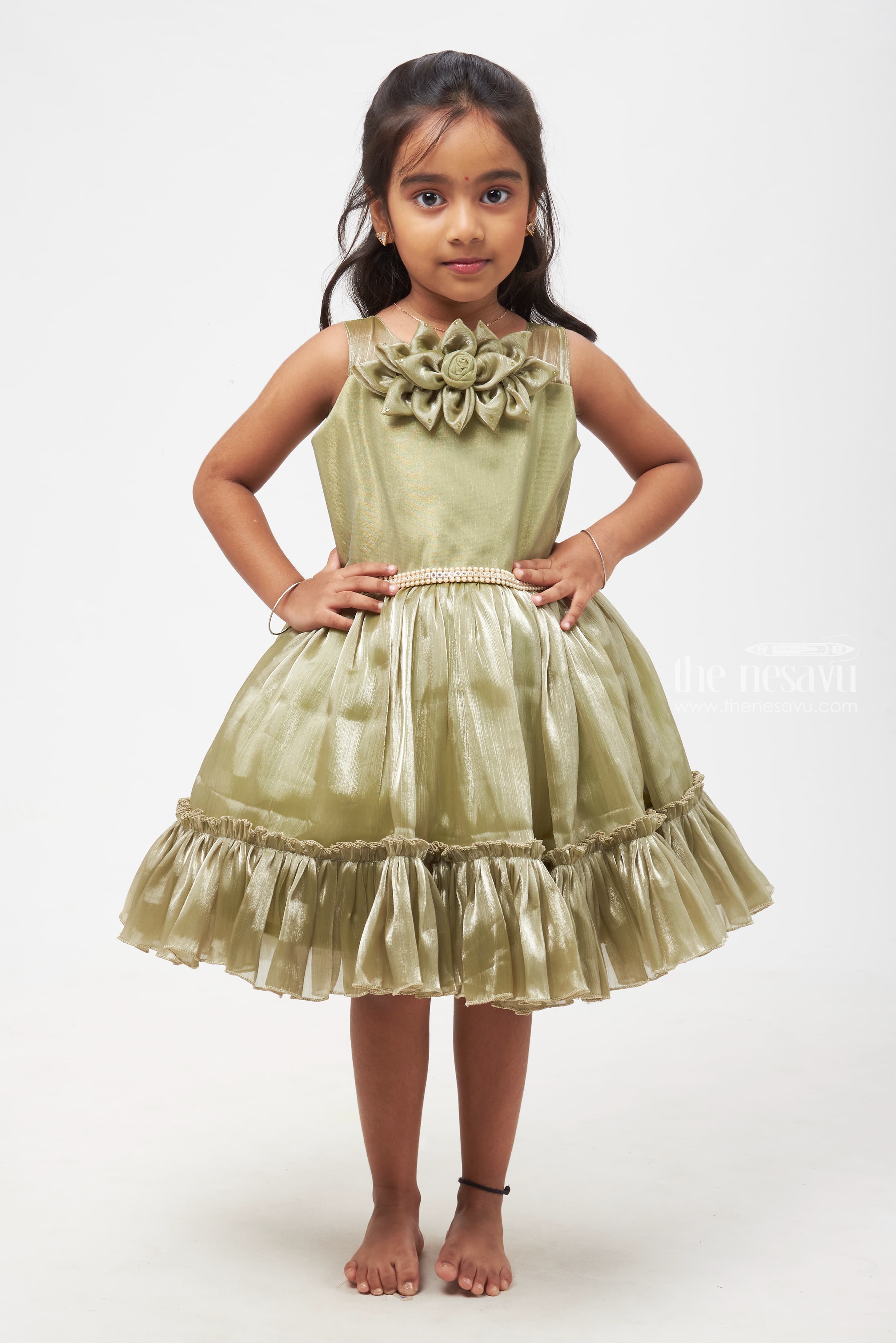 Baby girl olive outlet green dress