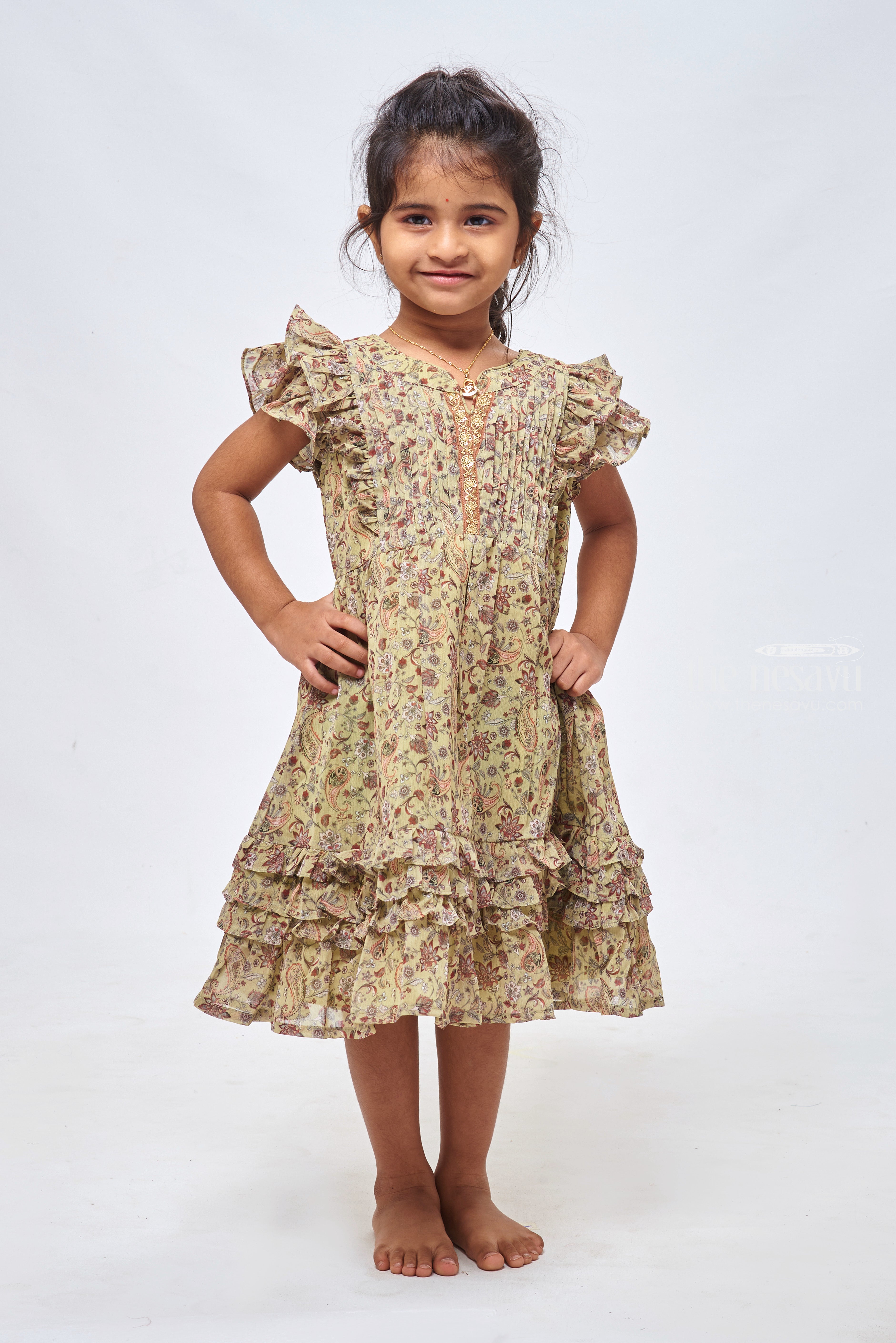 Cotton dress for 1 year girl sale