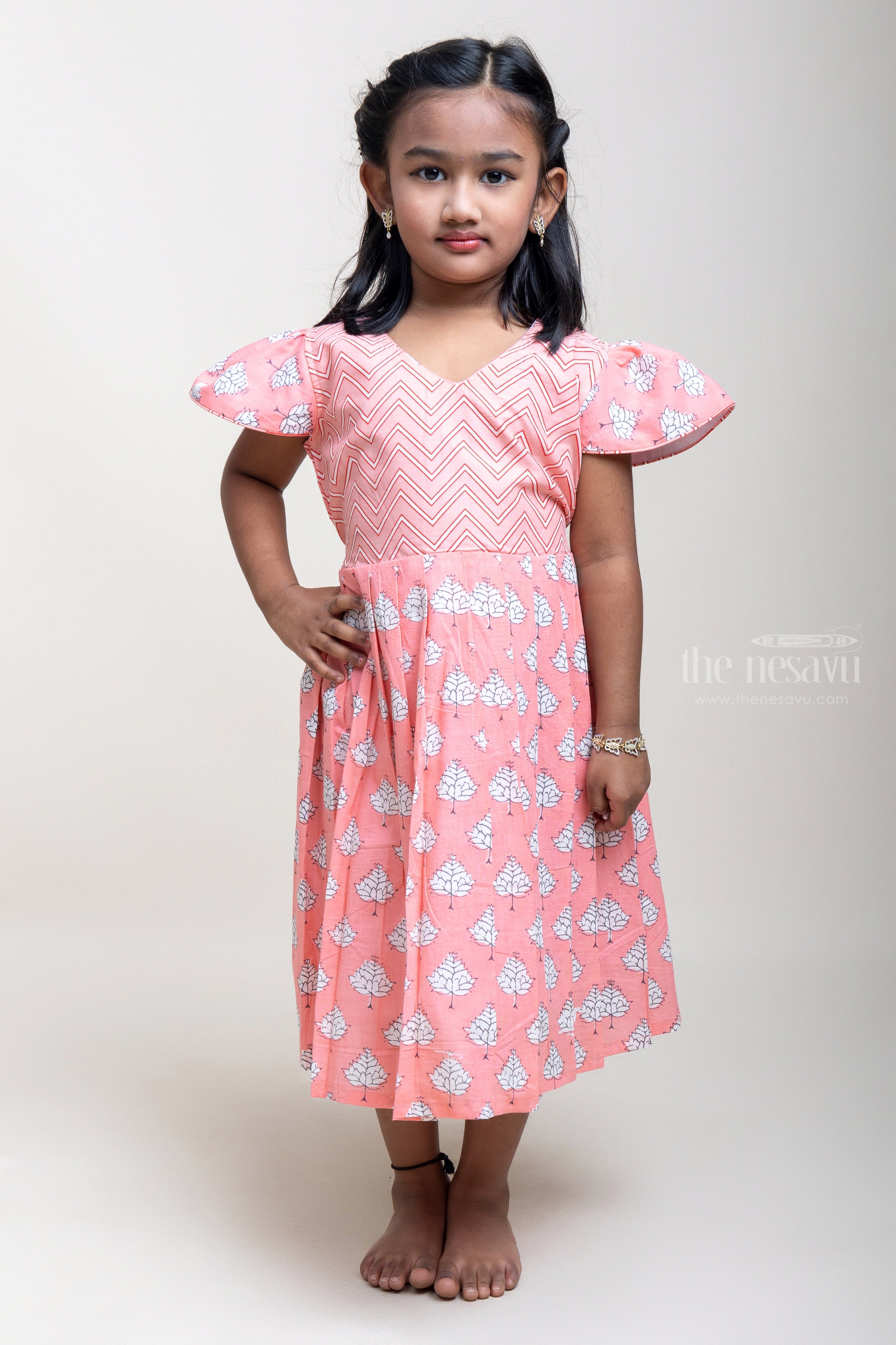 Sungudi Ikkat Frock – www.vannamayil.com