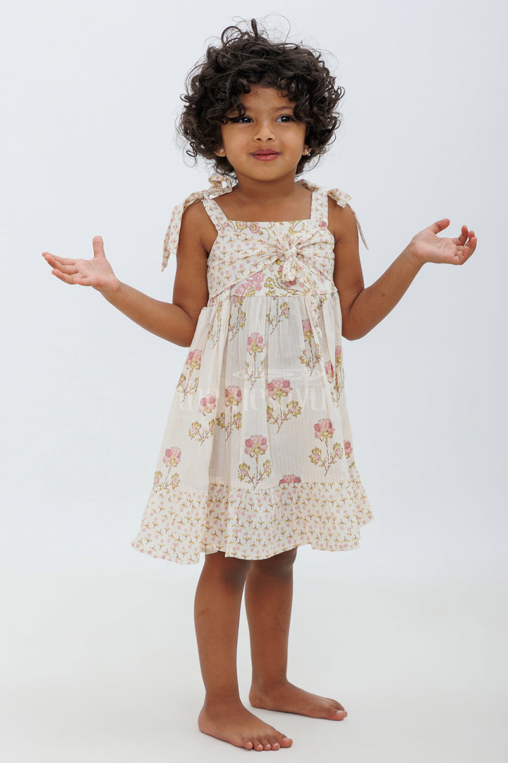 The Nesavu Girls Cotton Frock Jaipur Cotton Print Sleeveless Summer Frock Nesavu Sleeveless Summer Frock in Jaipur Cotton Print for Girls