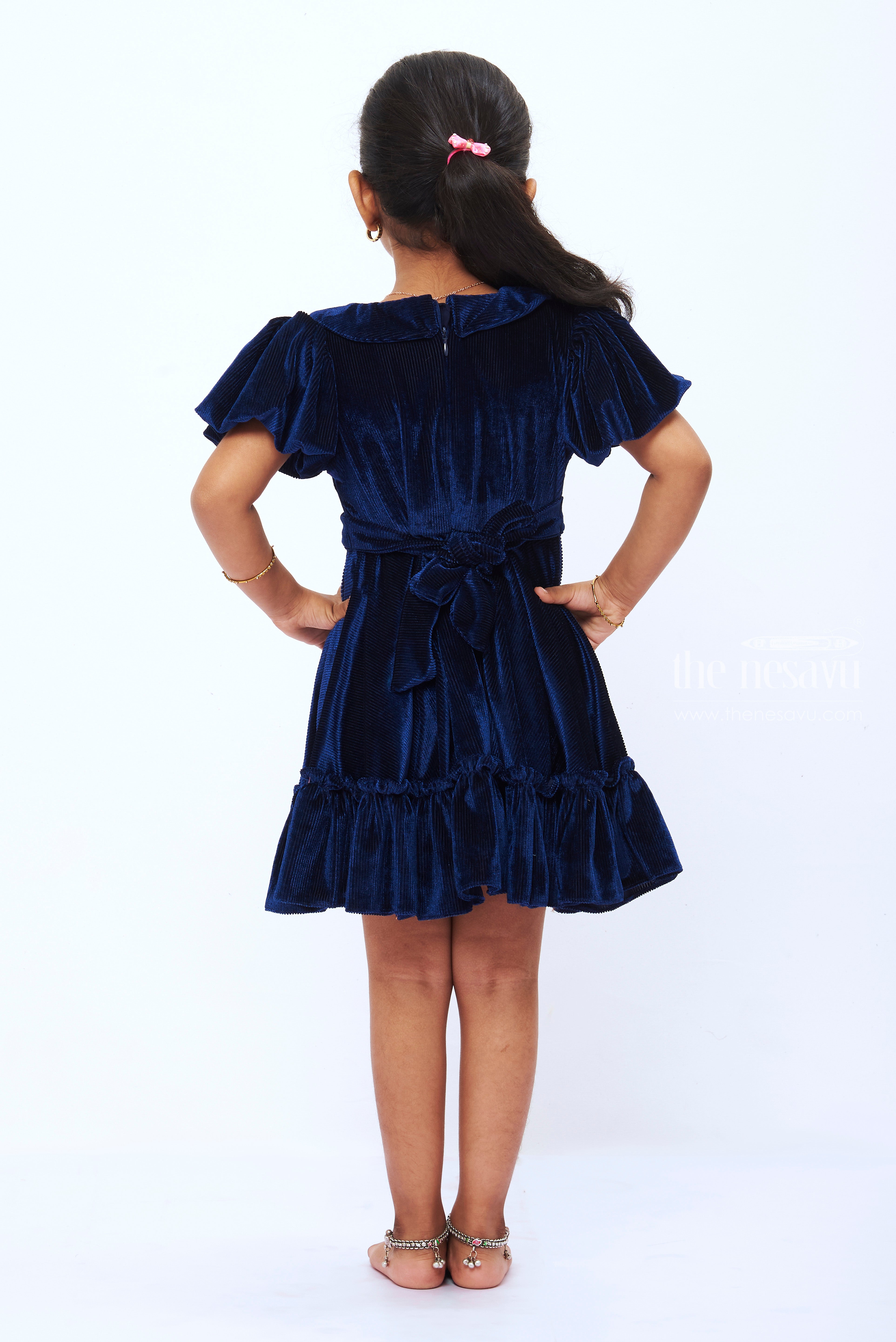 Beau KiD - Girls Velvet Dress & Bag Set | Childrensalon