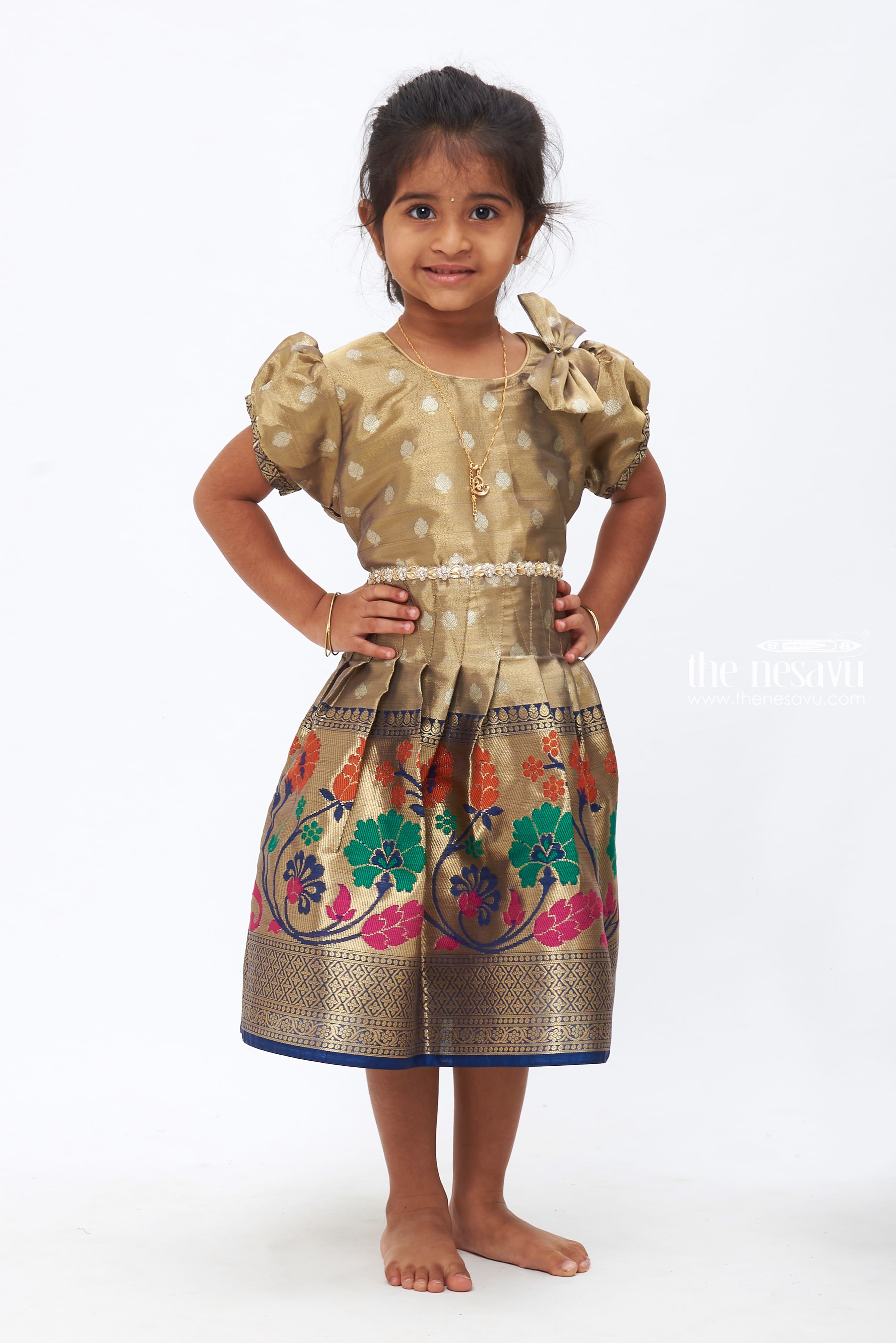 Silk frock hot sale for kids