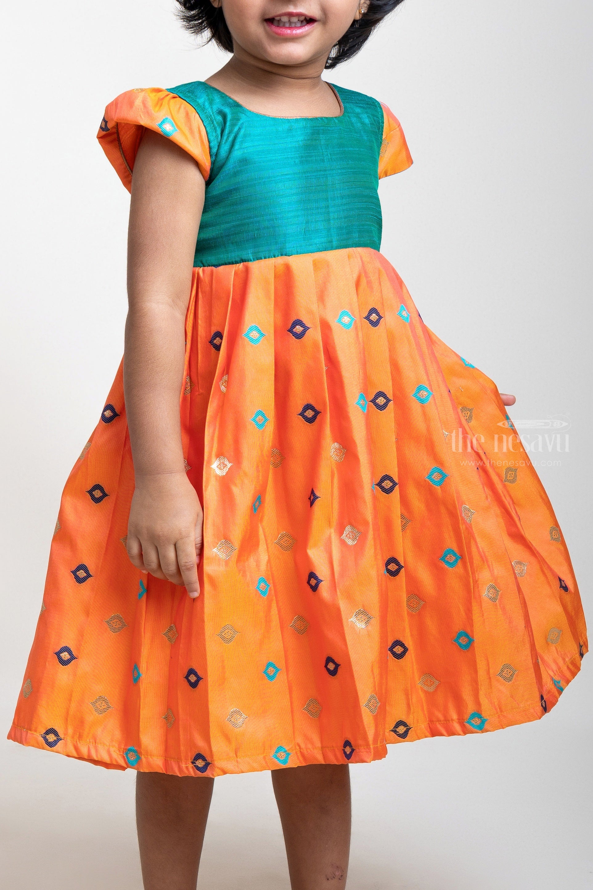 Bandhani Frock with Yoke Pattern | Baby girl dresses, Girls dresses, Dress  accessories