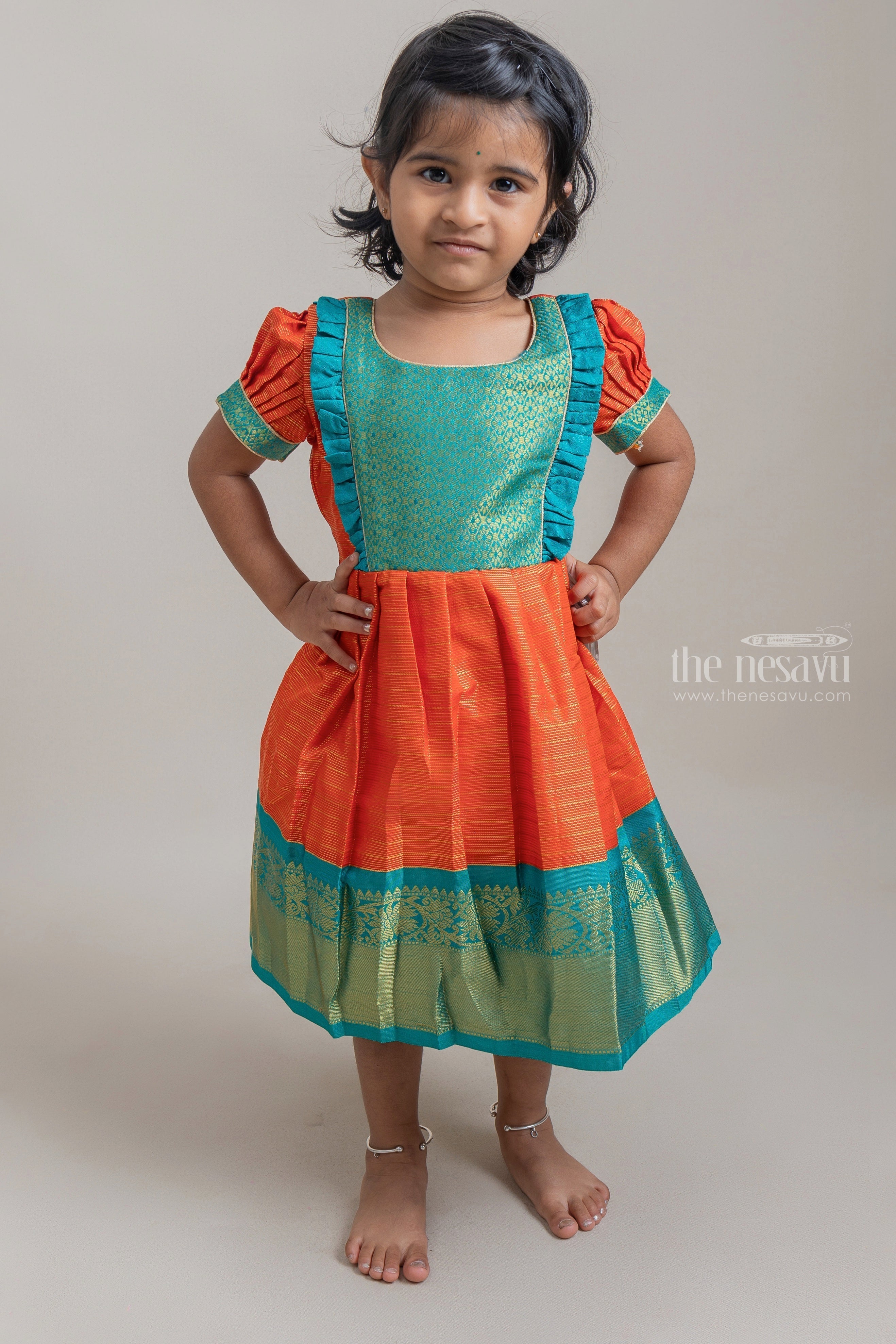 Buy Silk Dresses For Girls Kids Festive Wear Collection Online