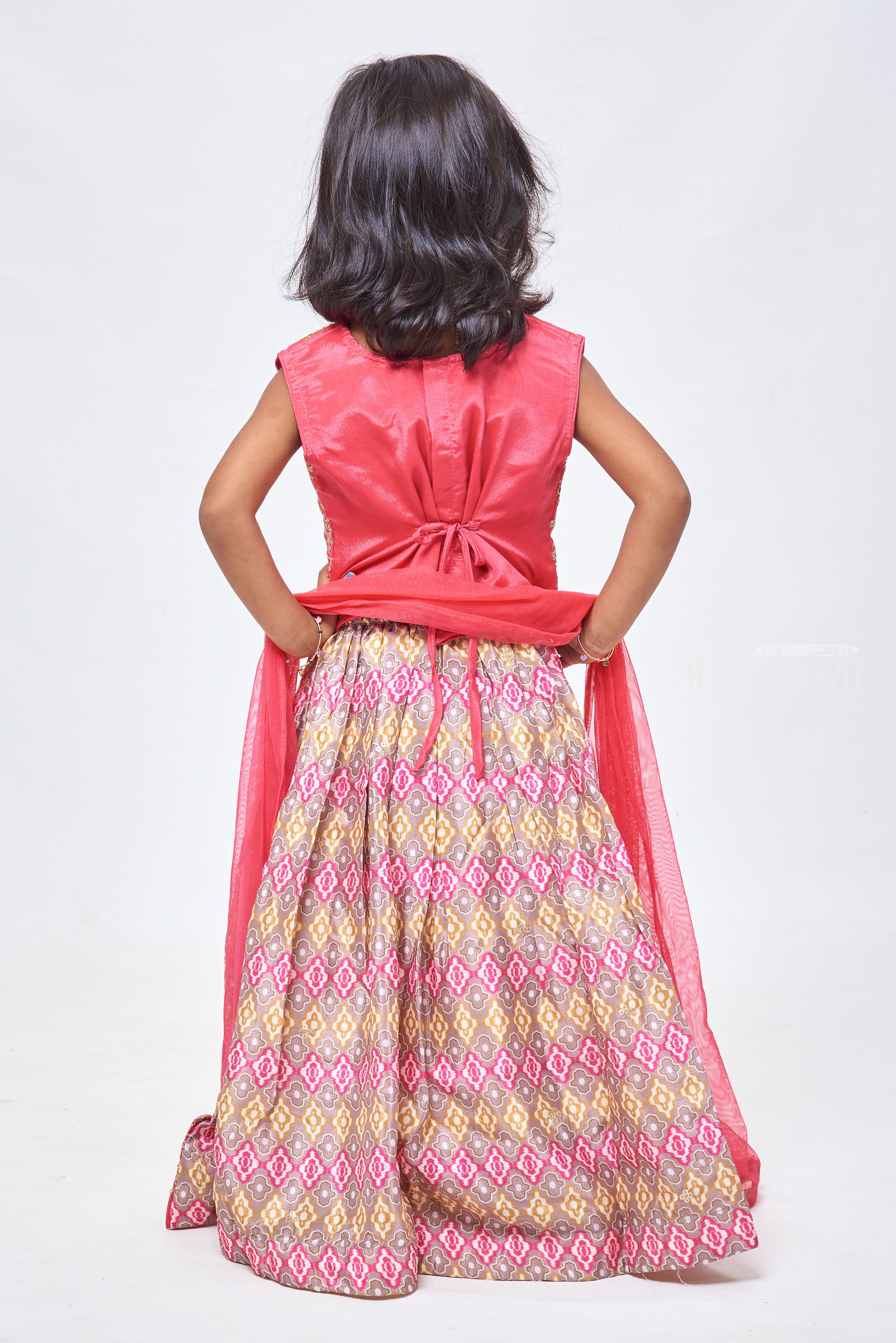 Buy SAKA DESIGNS Girl Magenta Lehenga with Embroidered Choli & Dupatta(6-12M)  at Amazon.in