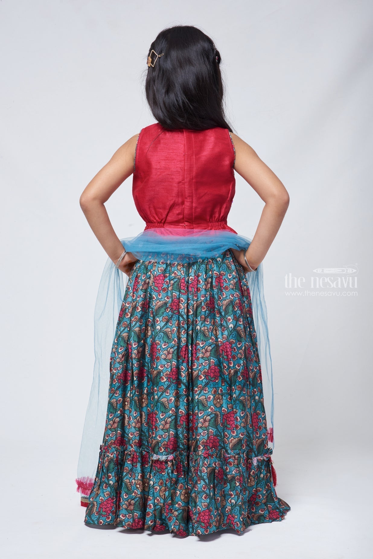 Buy piludi Girl's Nylon Semi-stitched Embroideried(embelished) designer  Lehenga Choli (12-13 Years, Black) at Amazon.in