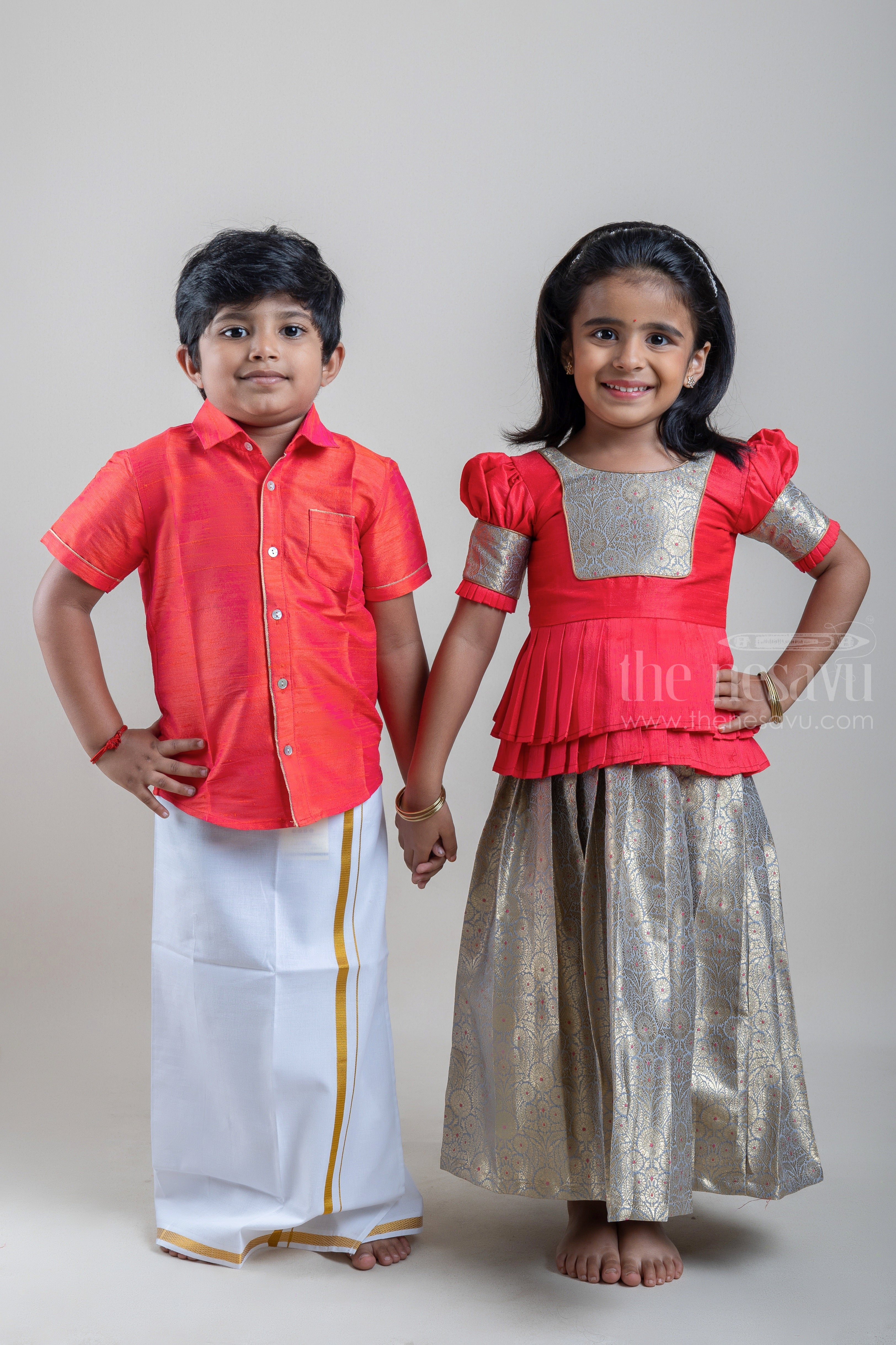 Red and Green Pattu Pavadai for Girl Baby India Kanchipuram Silk Lehanga  and Choli Infant Dress Silk Skirt Festival Wear. - Etsy