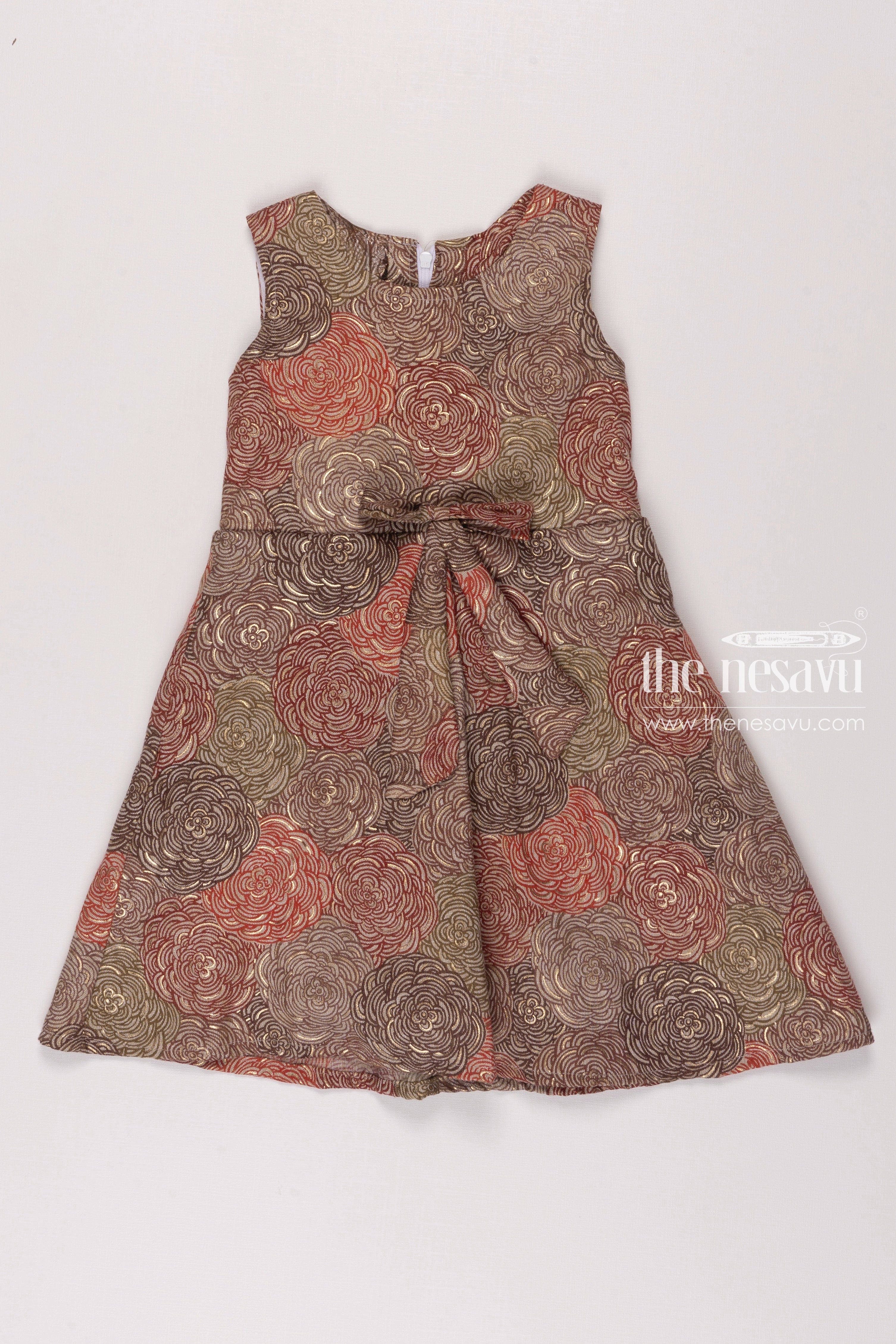 Girls A Line Frock with Floral Print Perfect for Every Occasion The Nesavu The Nesavu