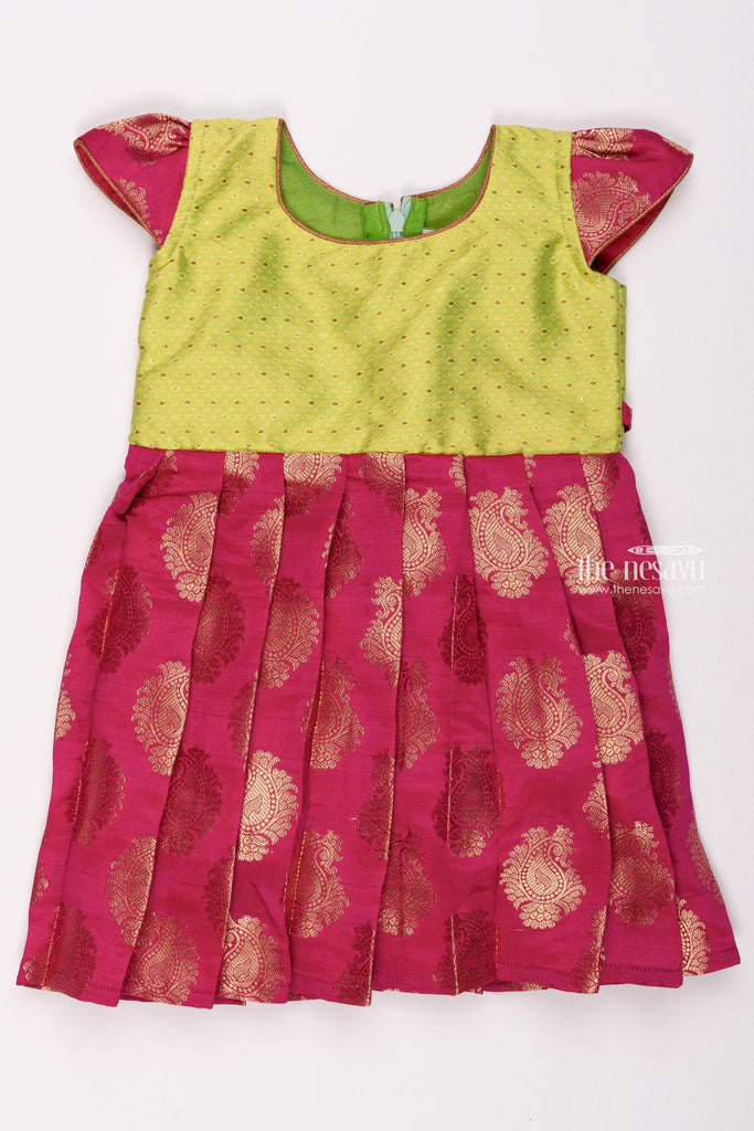 Pink Fancy Baby Girl - Designer Pattu Frock, 3 Months To 2 Years at Rs 500  in Tiruchirappalli