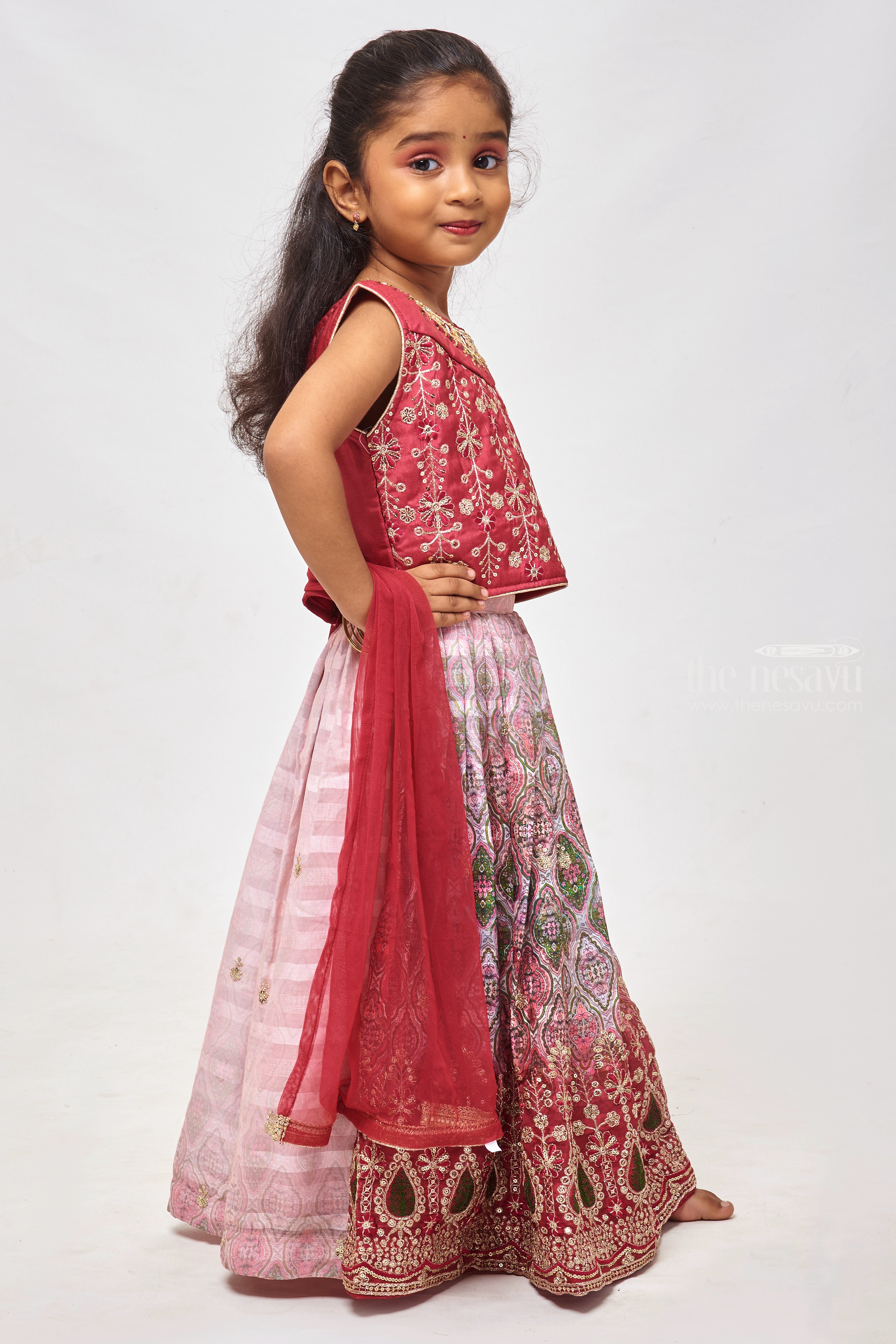 Beautiful Designer Kids Fancy Top with Lehenga – Anant Tex Exports Private  Limited