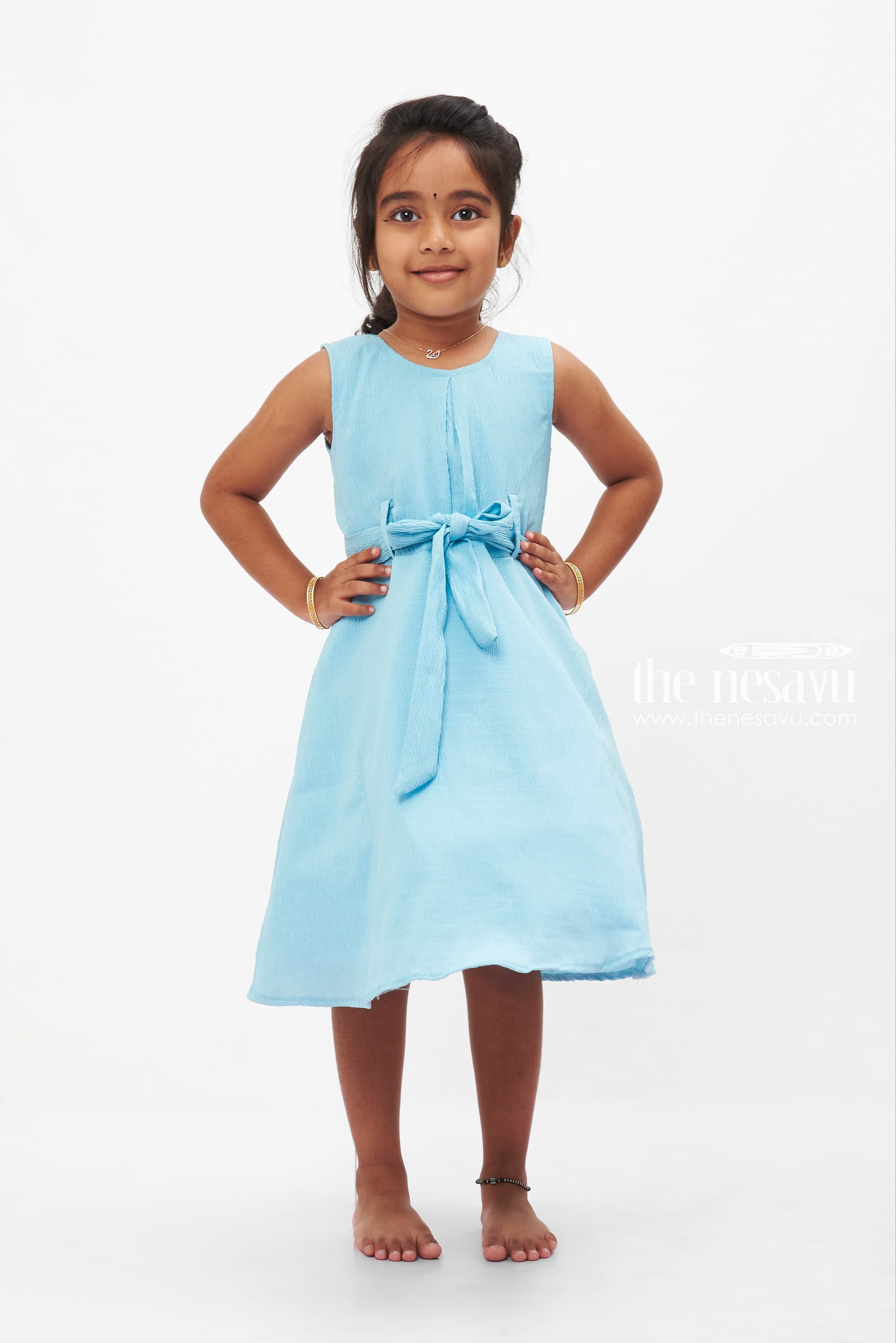 Little Girls Prom Dress Light Blue Pageant Gown FD2397C – Viniodress